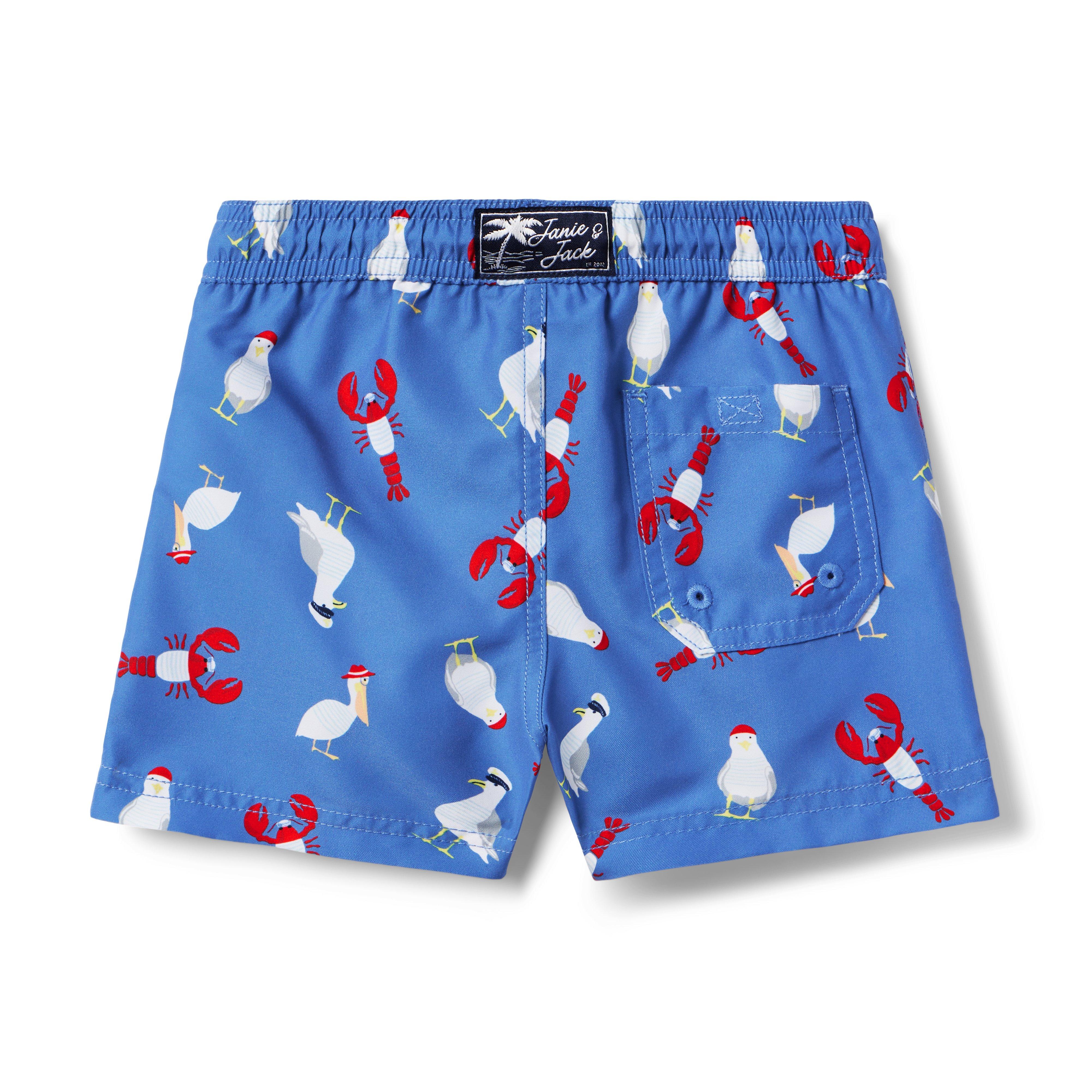 Recycled Nautical Friends Swim Trunk image number 1