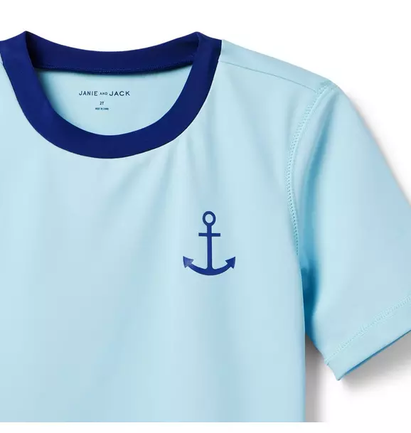 Recycled Anchor Rash Guard image number 2