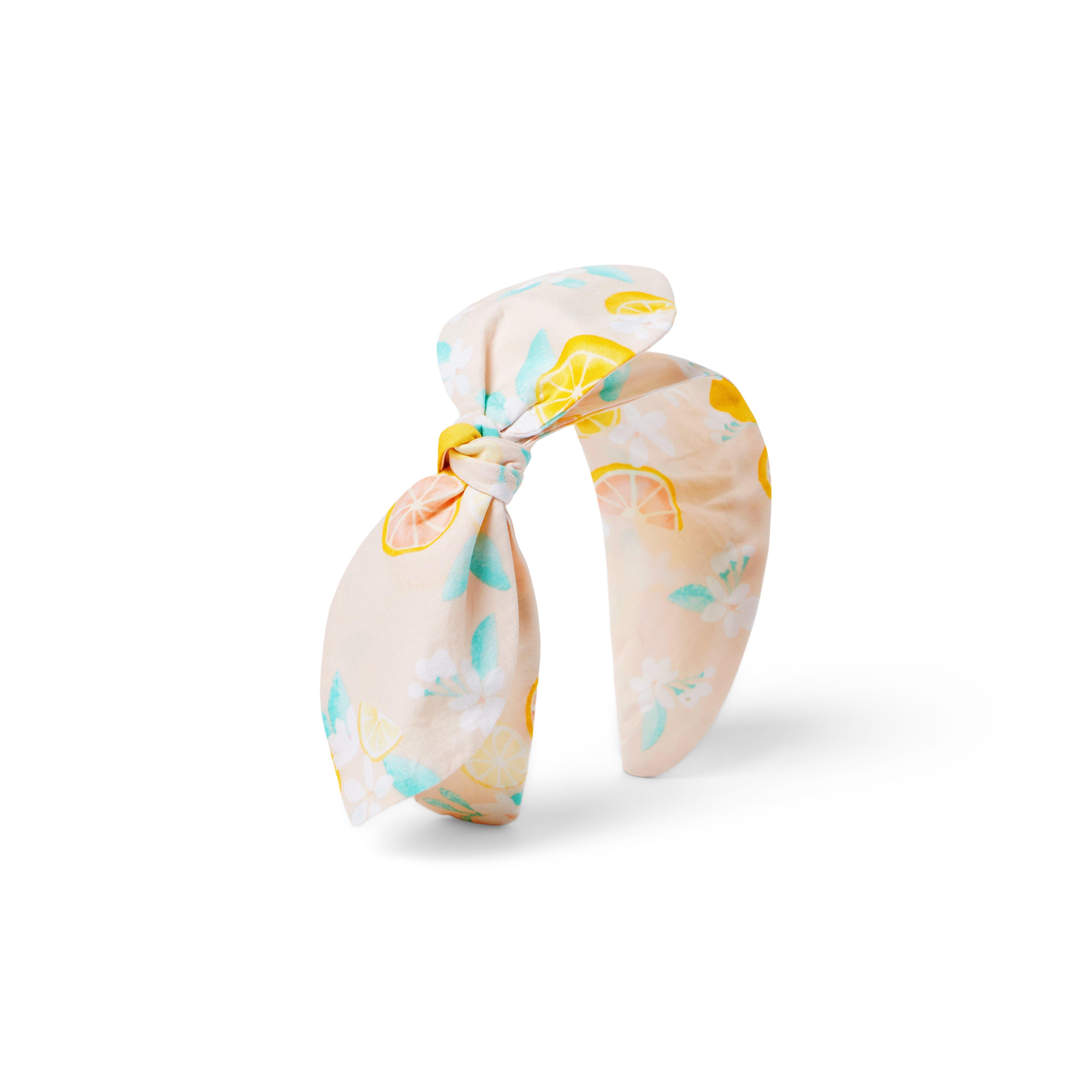 Citrus Floral Bow Headband image number 0