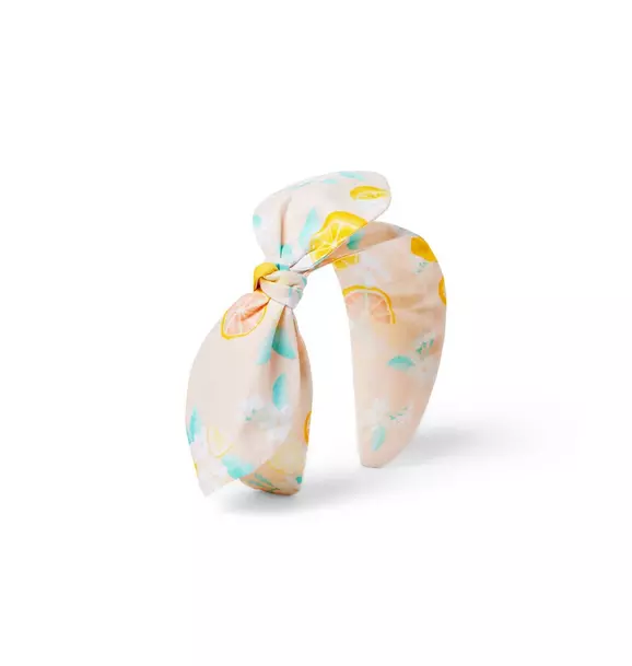 Citrus Floral Bow Headband image number 0