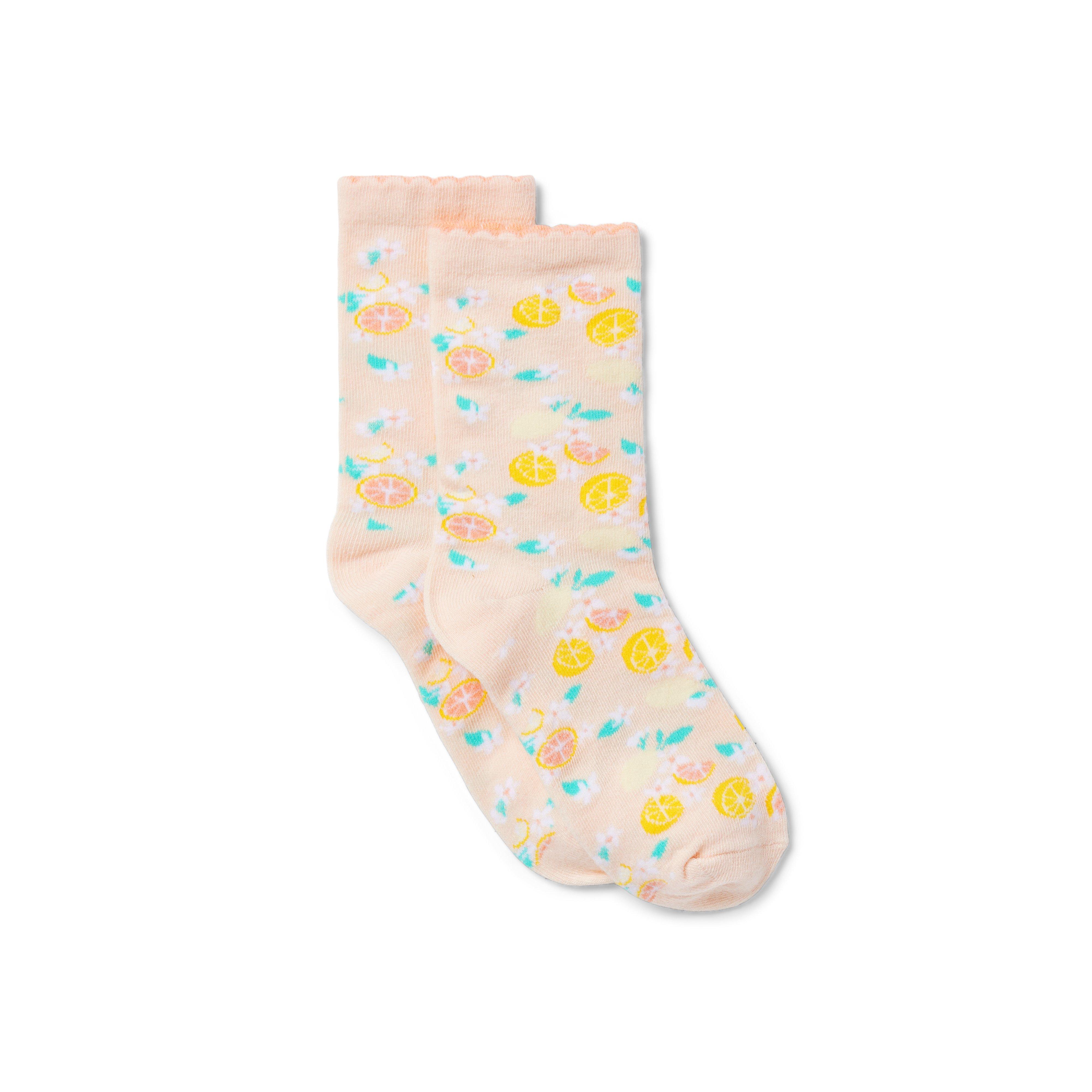 Citrus Floral Sock