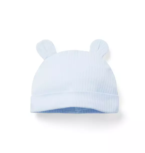 Baby Ribbed Bear Ear Beanie image number 0