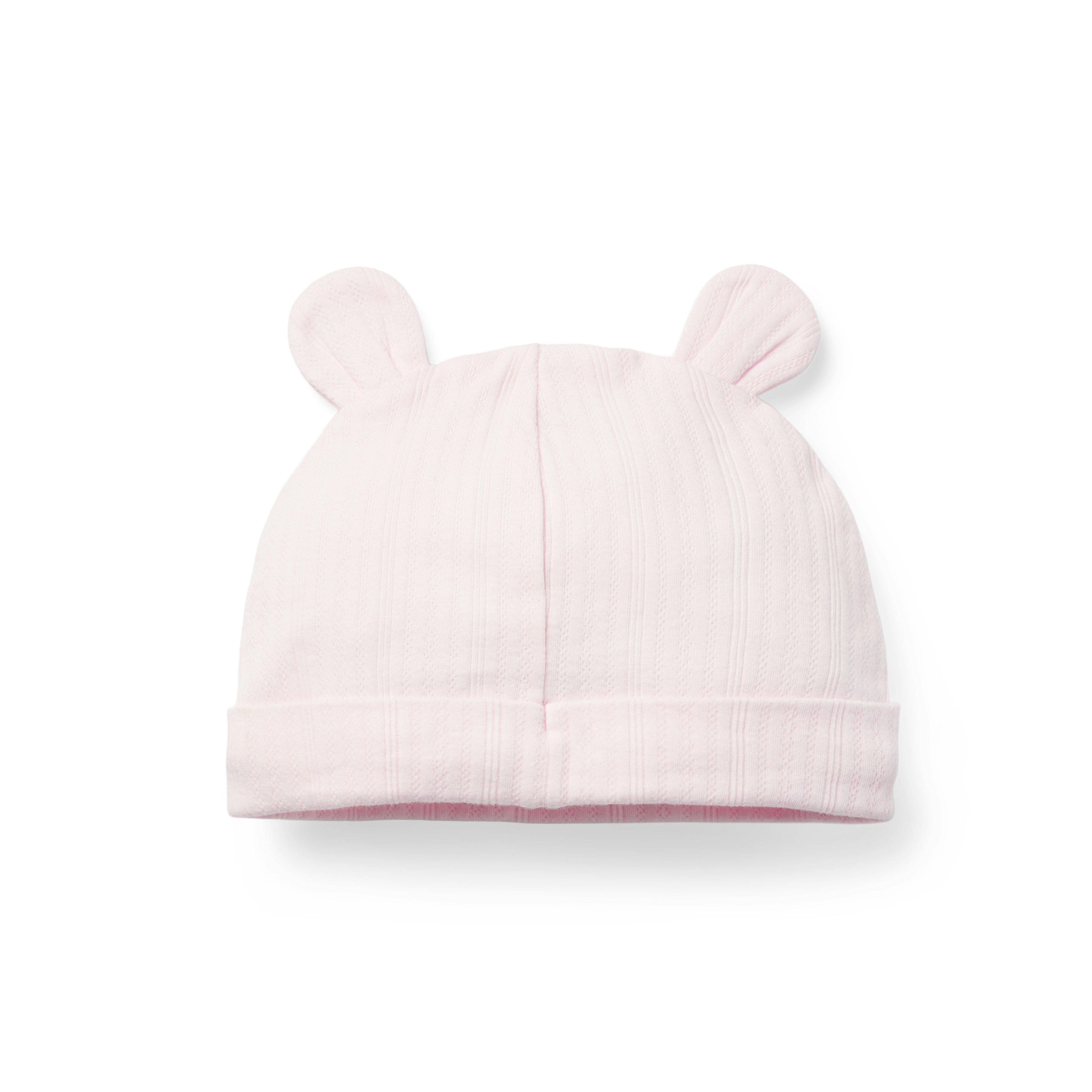 Baby Pointelle Bear Ear Beanie image number 1