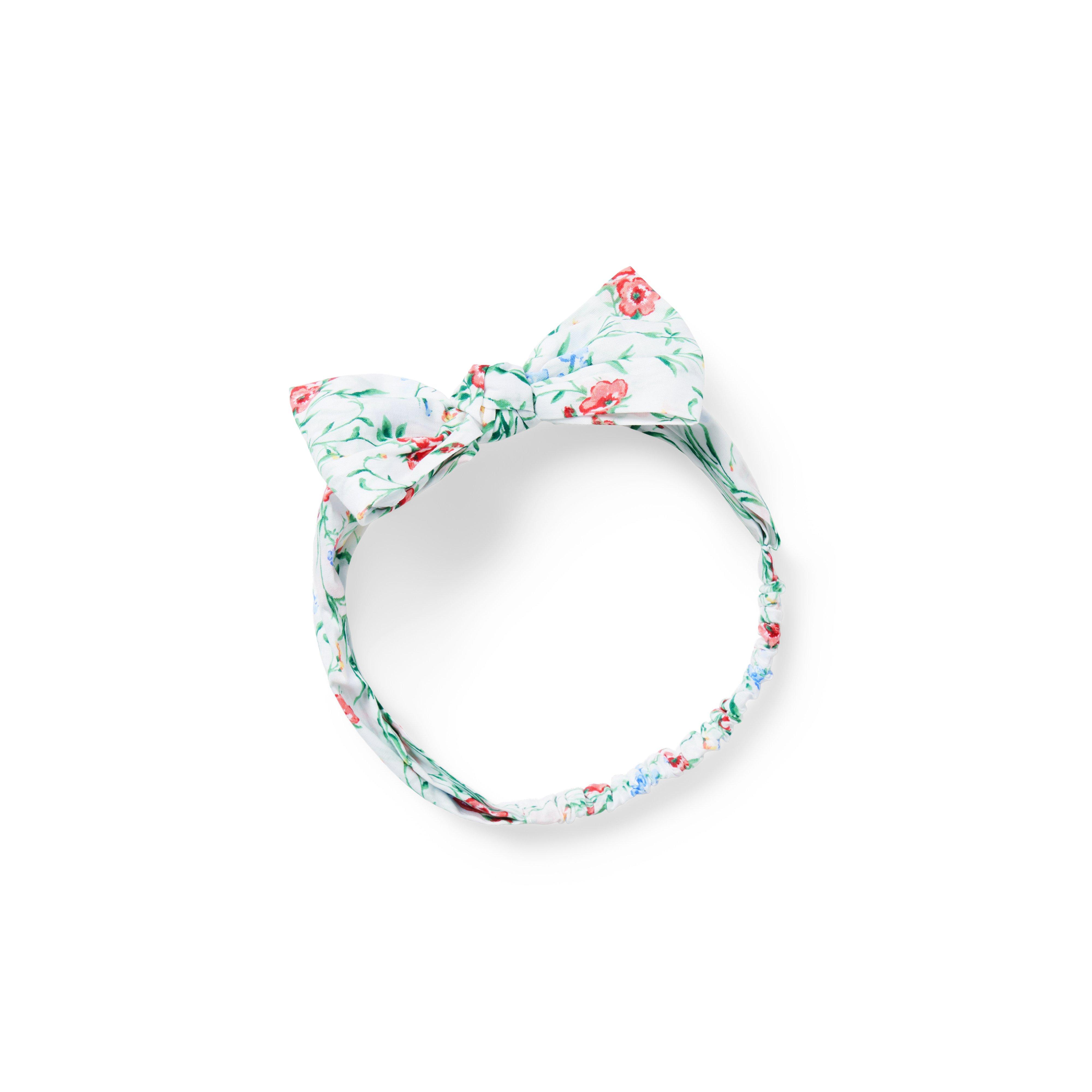 Baby Floral Bow Soft Headband image number 0