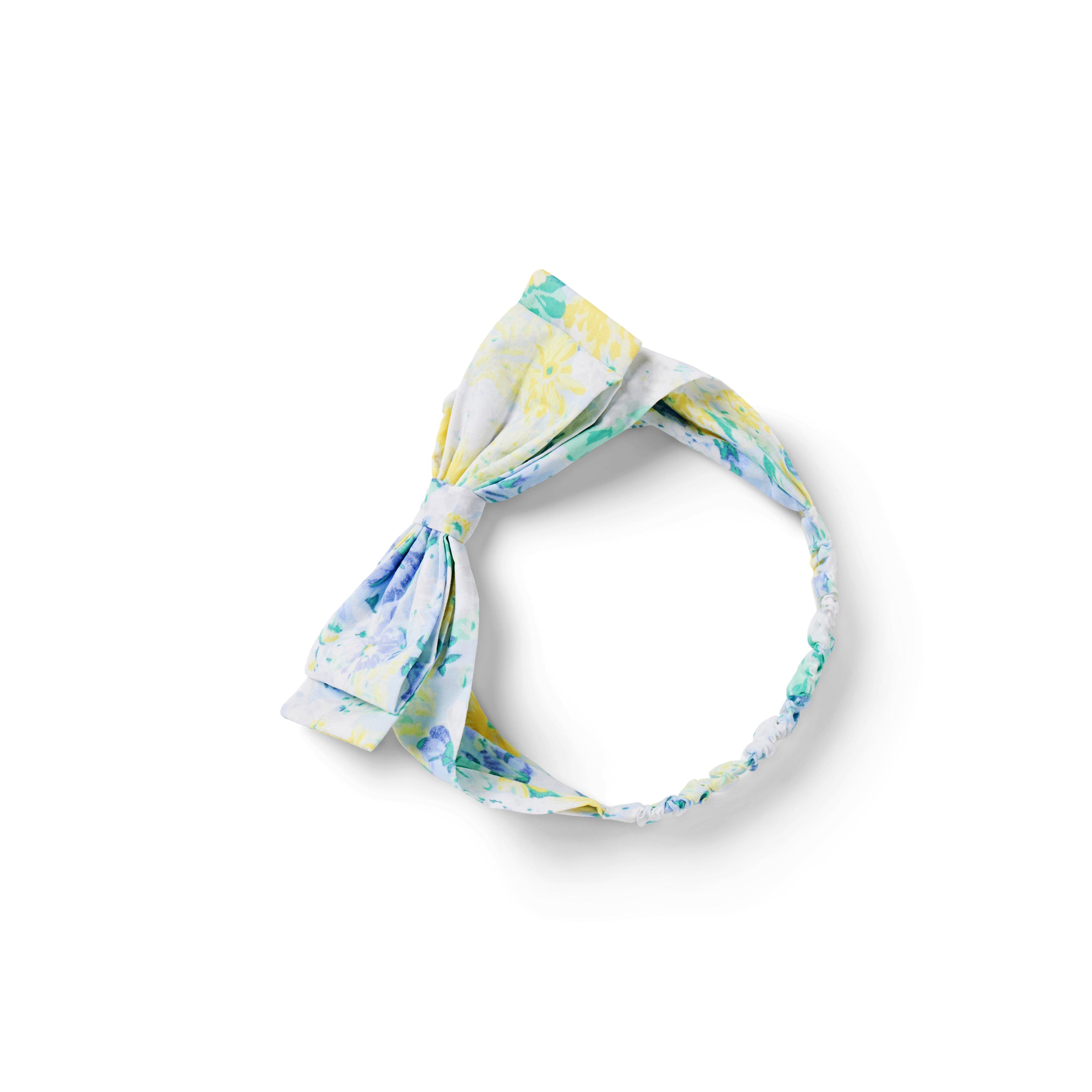 Baby Floral Bow Soft Headband image number 0