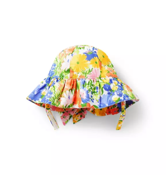 Baby Floral Bow Sun Hat image number 0