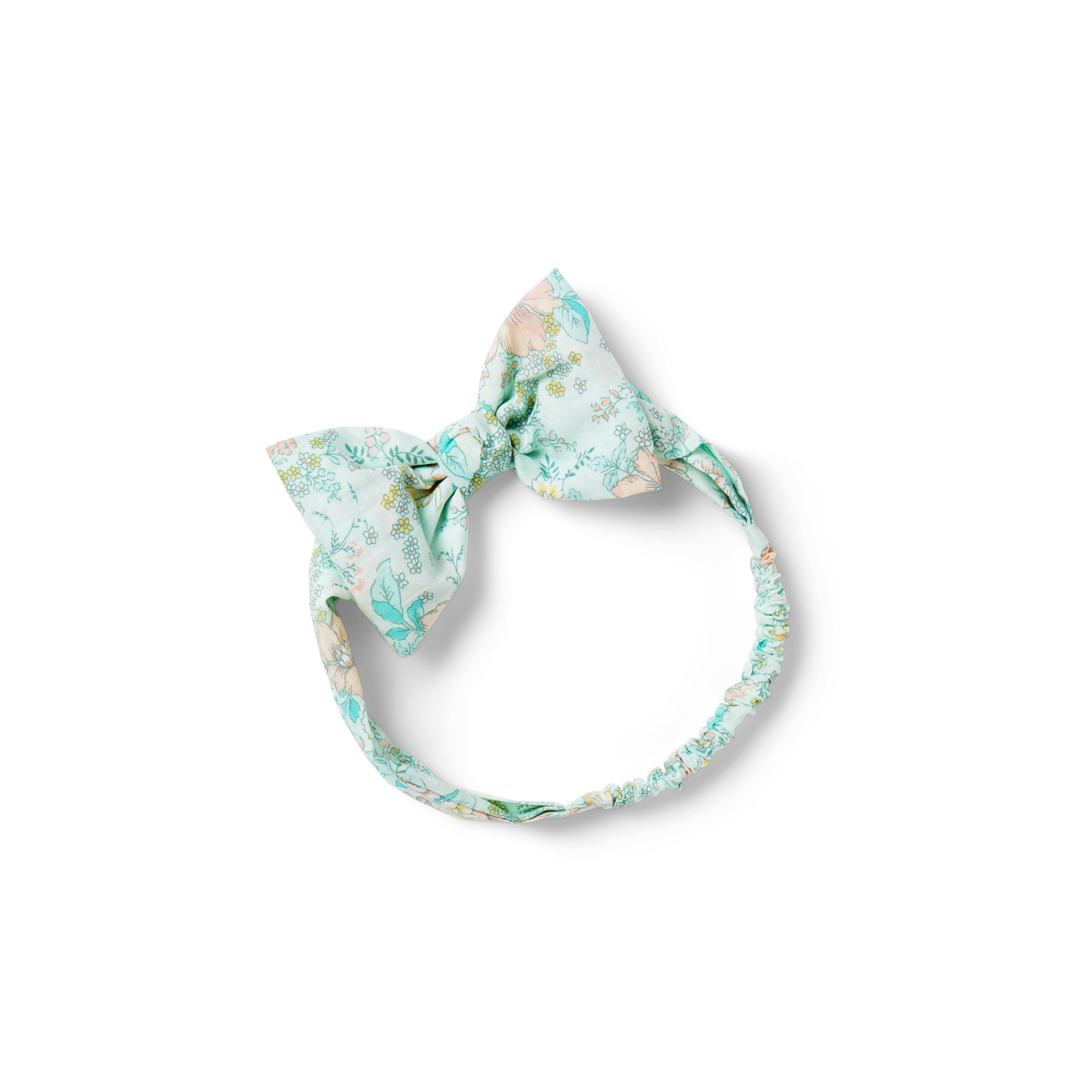 Baby Floral Bow Soft Headband image number 0