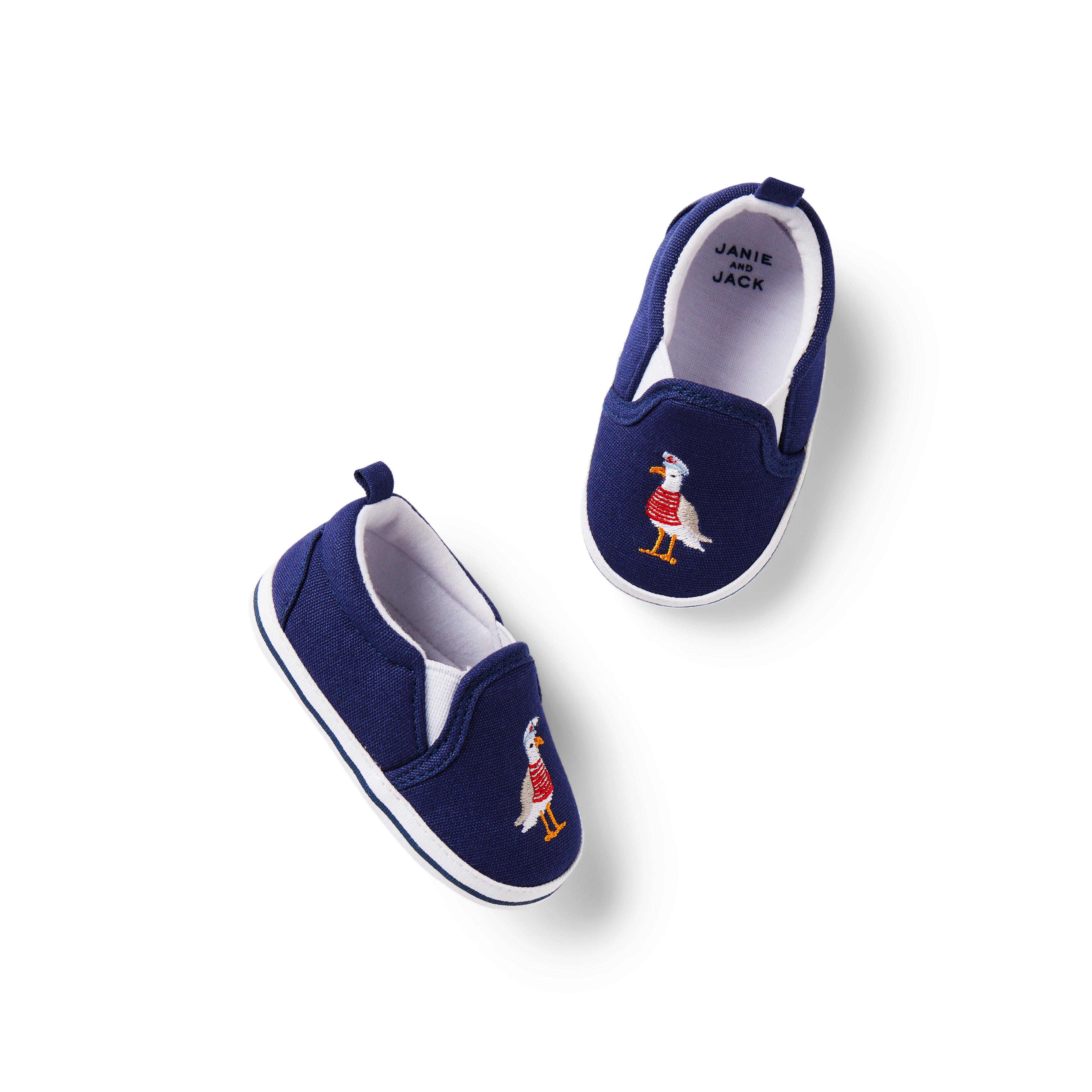 Baby Embroidered Seagull Slip-On Sneaker image number 0