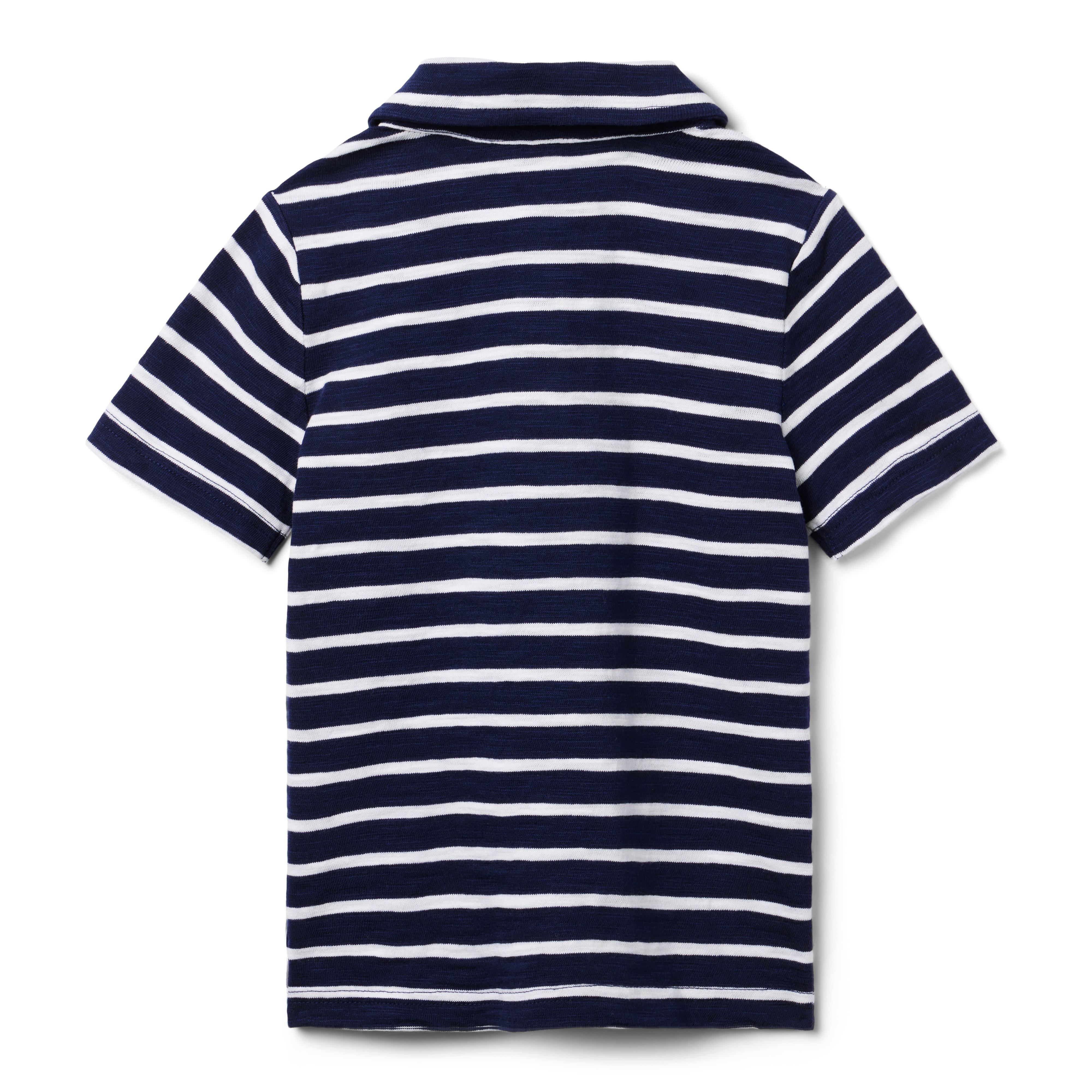 The Striped Slub Polo image number 1