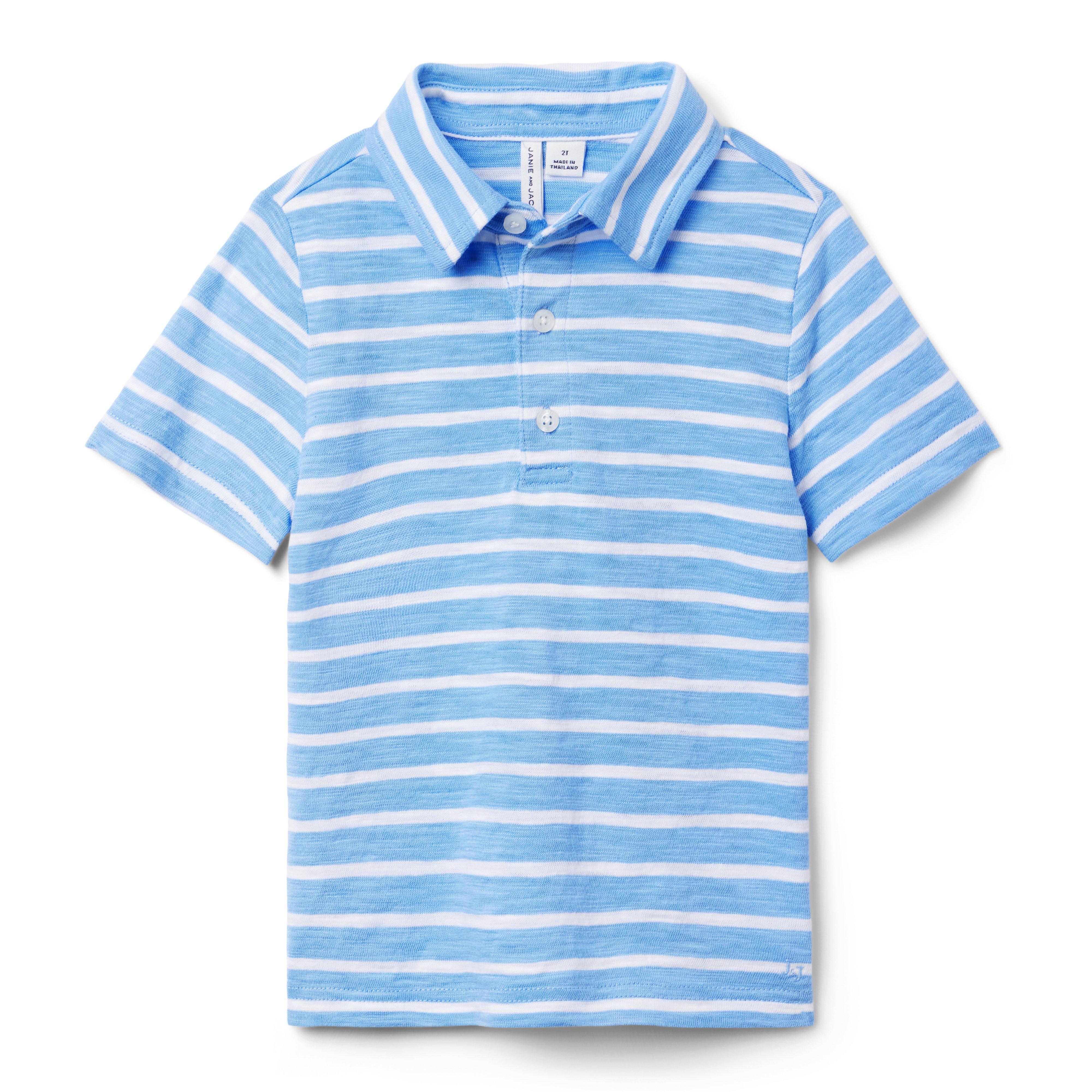 The Striped Slub Polo