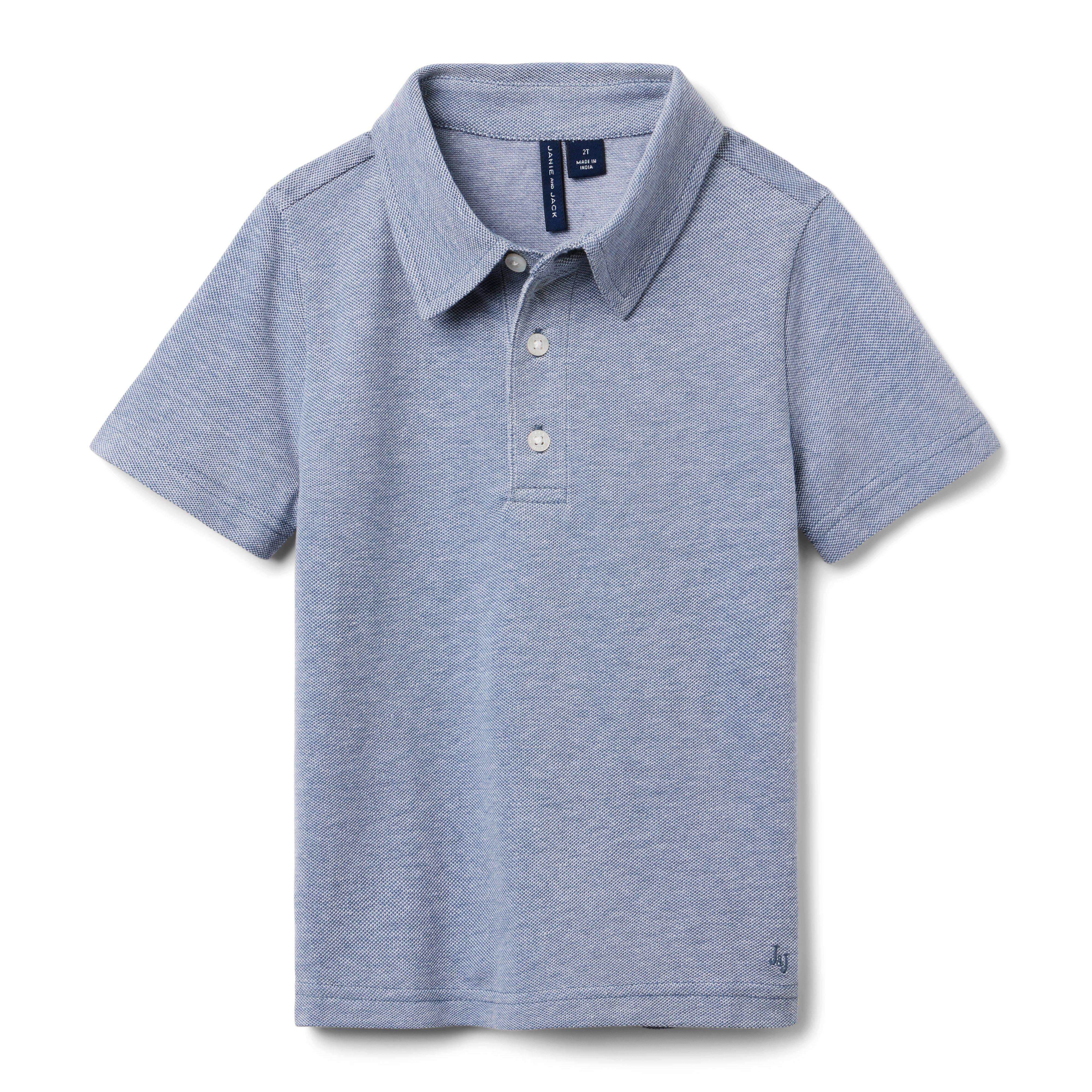 Boy Vintage Indigo The Classic Pique Polo by Janie and Jack