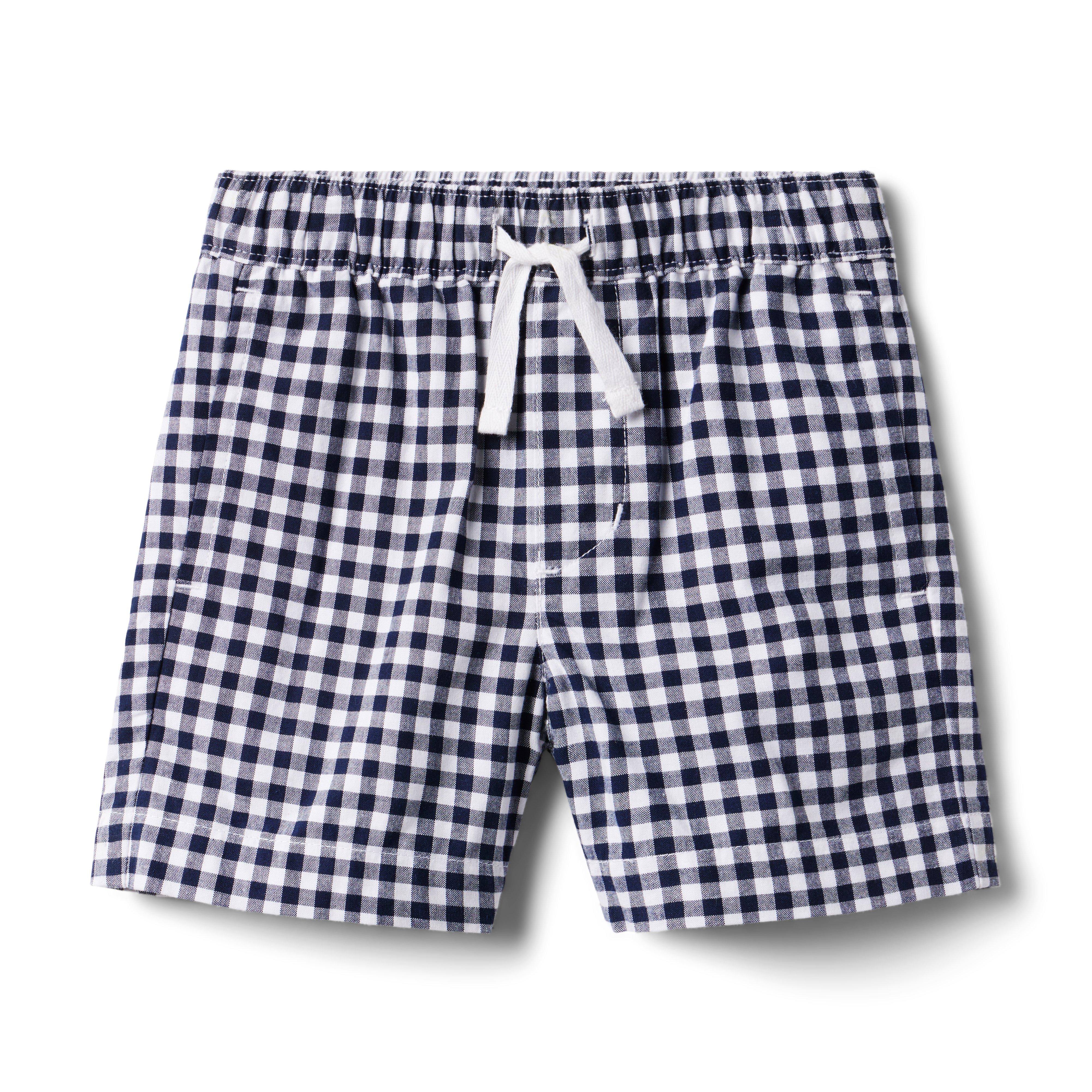 Gingham Poplin Pull-On Short image number 0