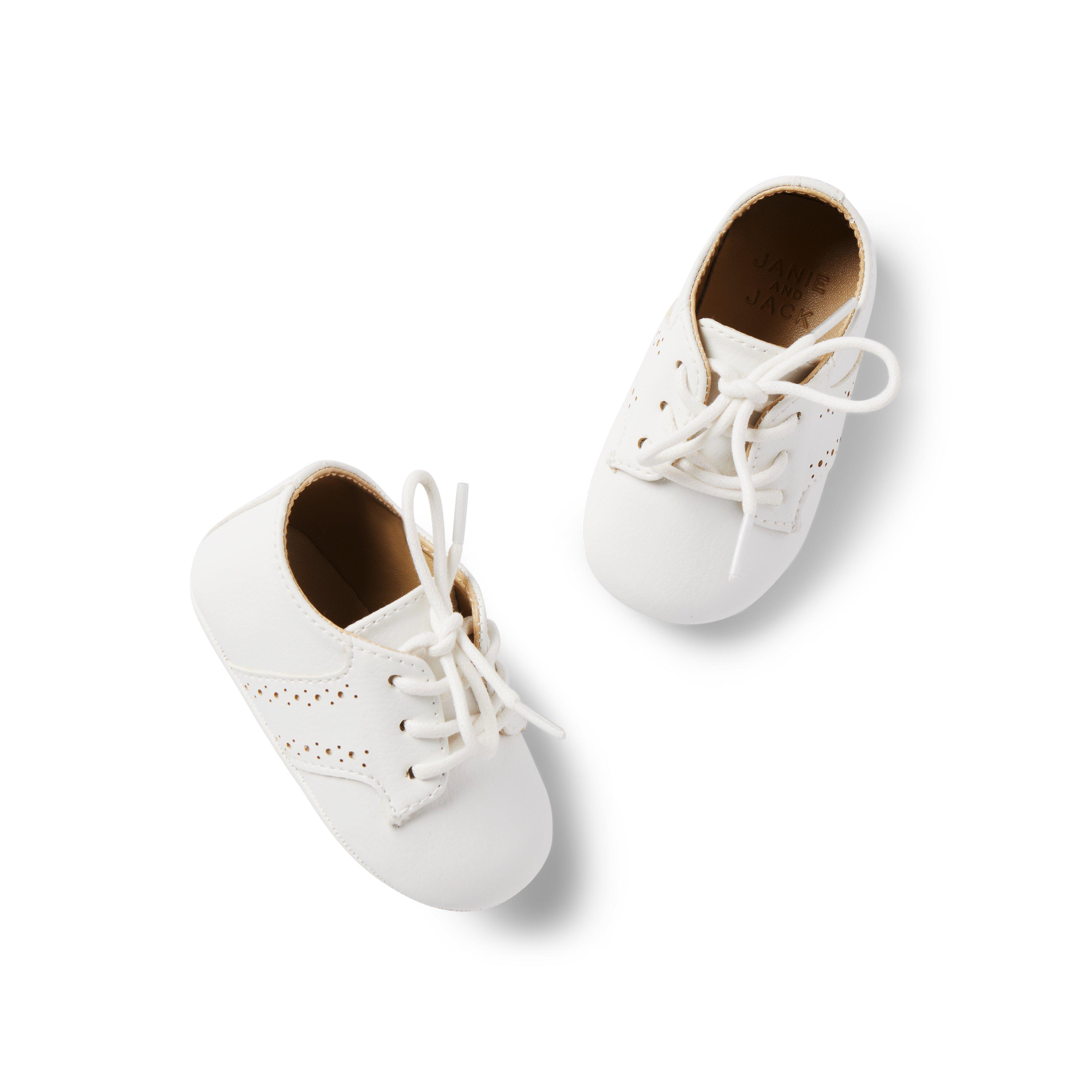 Newborn White Baby Saddle Shoe by Janie and Jack