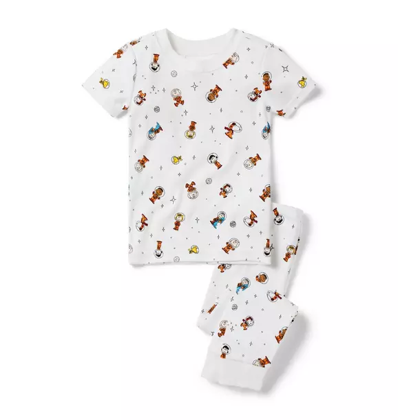 Good Night Short Sleeve Pajama in PEANUTS Outer Space image number 0