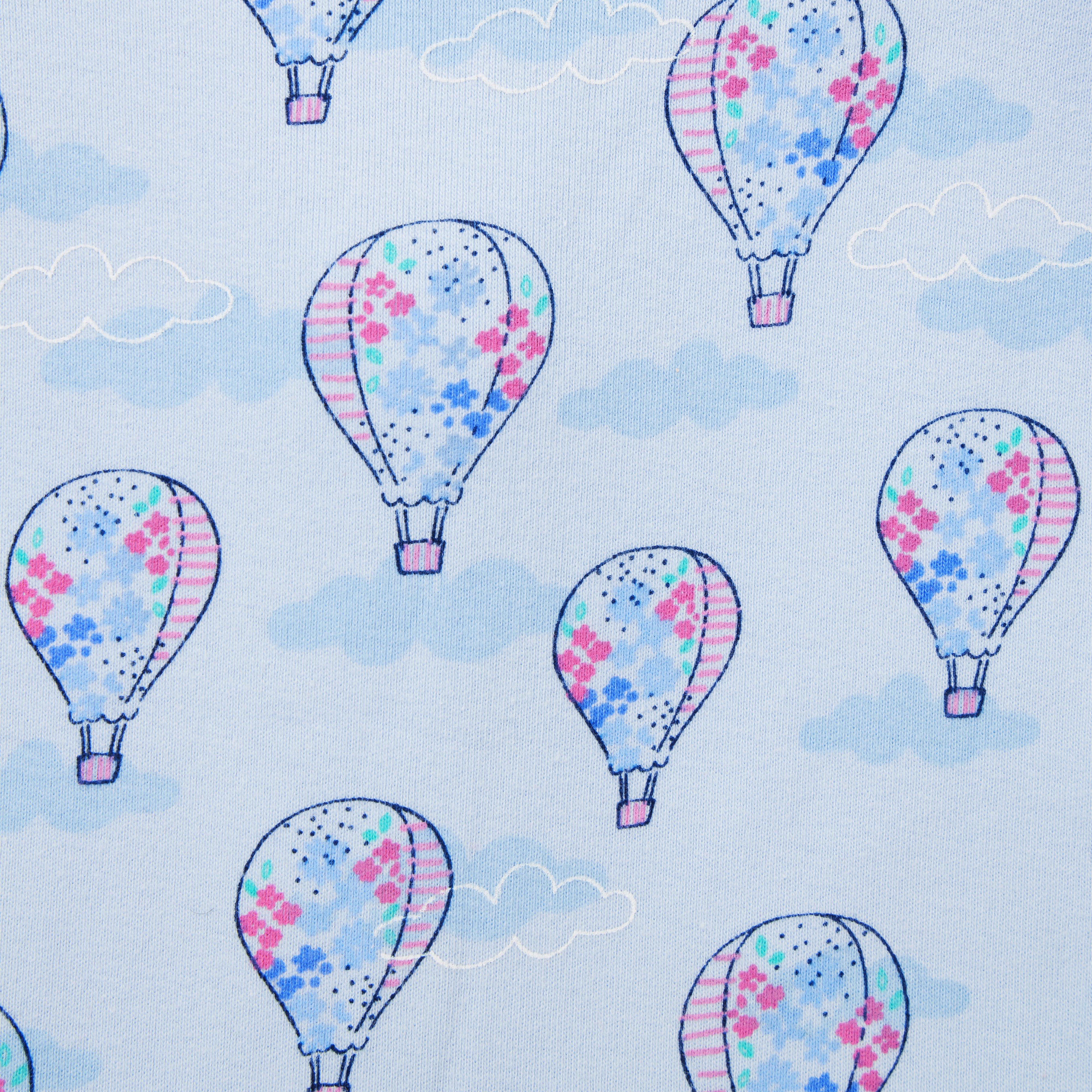 Baby Good Night Footed Pajama in Hot Air Balloon  image number 1