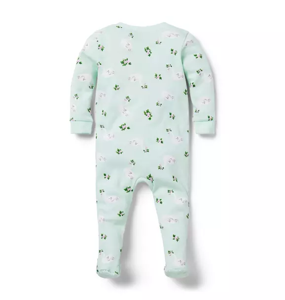 Baby Good Night Footed Pajama In Swan Dreams image number 1