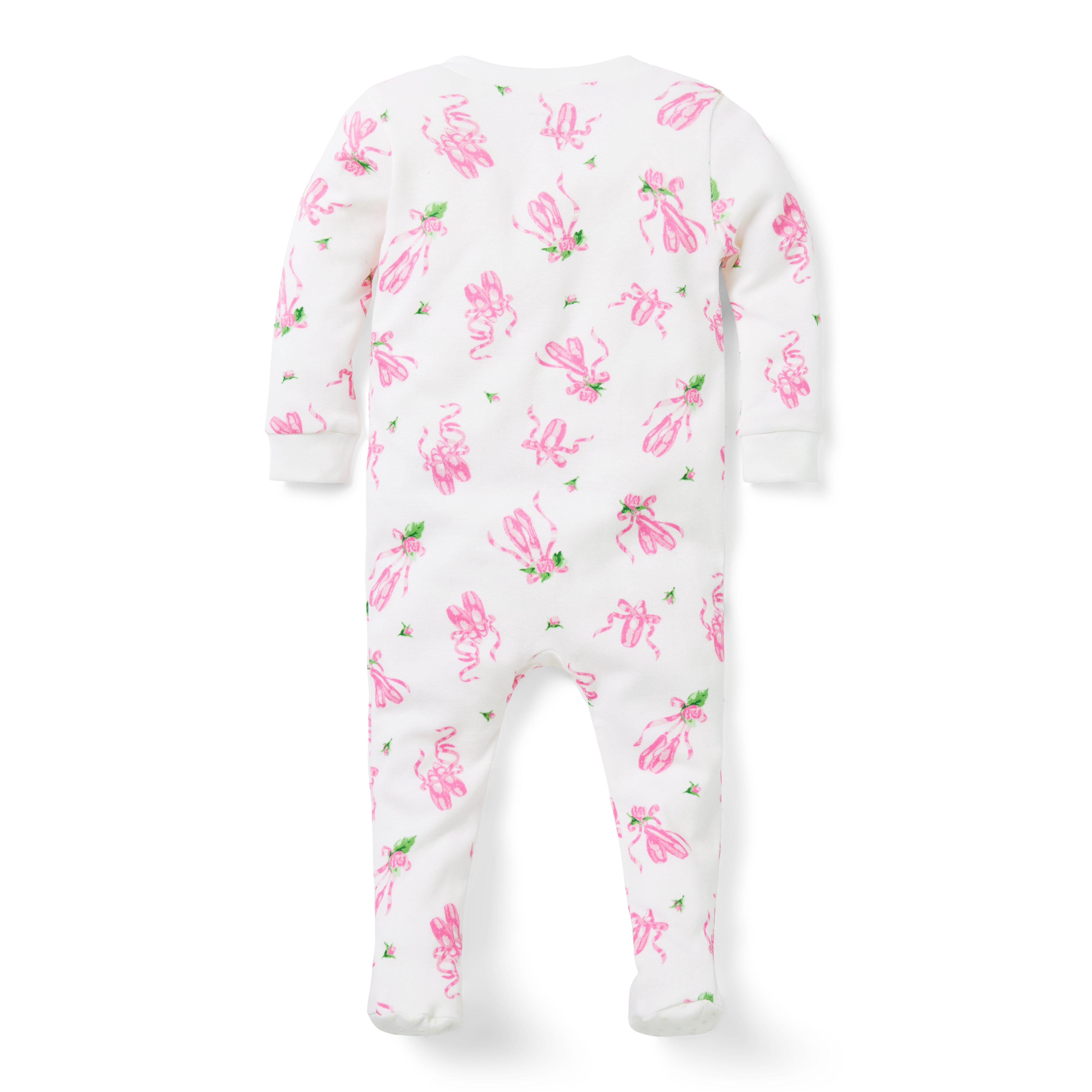 Baby Good Night Footed Pajama In Ballet Slipper image number 1