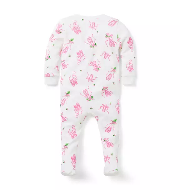 Baby Good Night Footed Pajama In Ballet Slipper image number 1