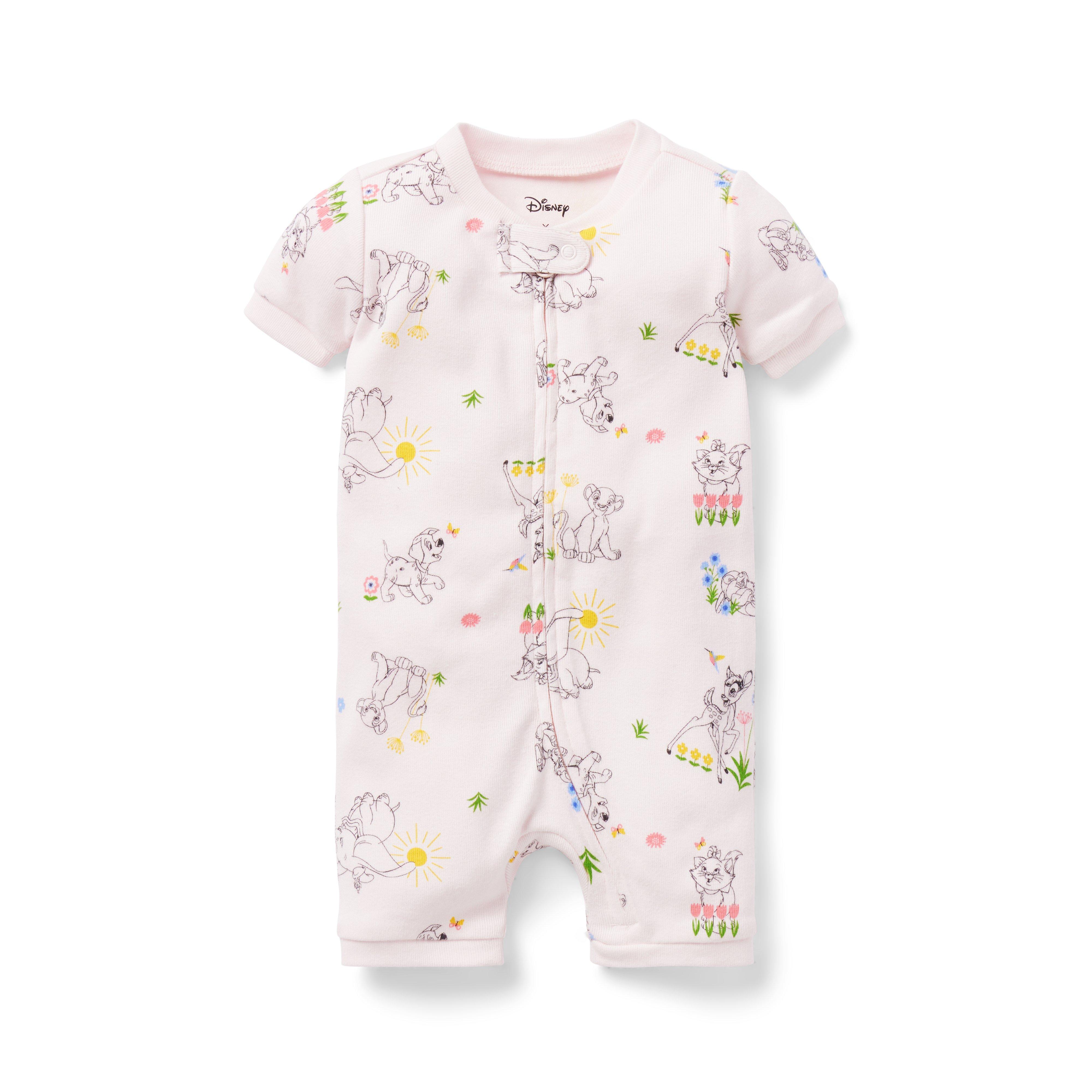 Baby Good Night Short Zip Pajama In Disney Mickey Mouse