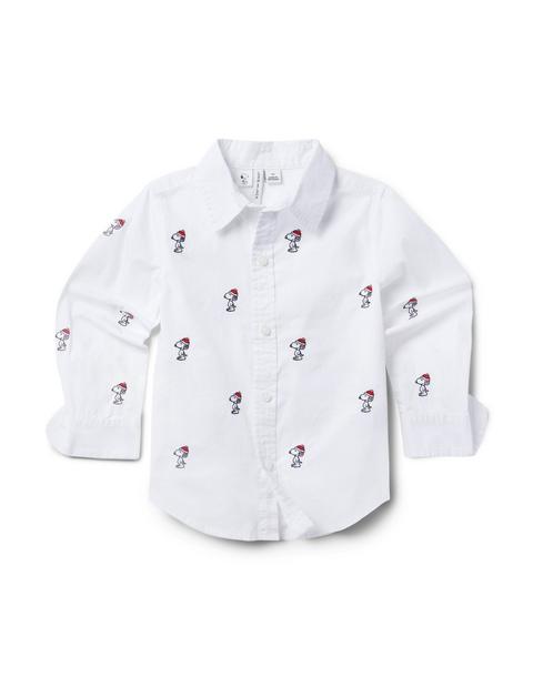 PEANUTS™ Snoopy Santa Poplin Shirt