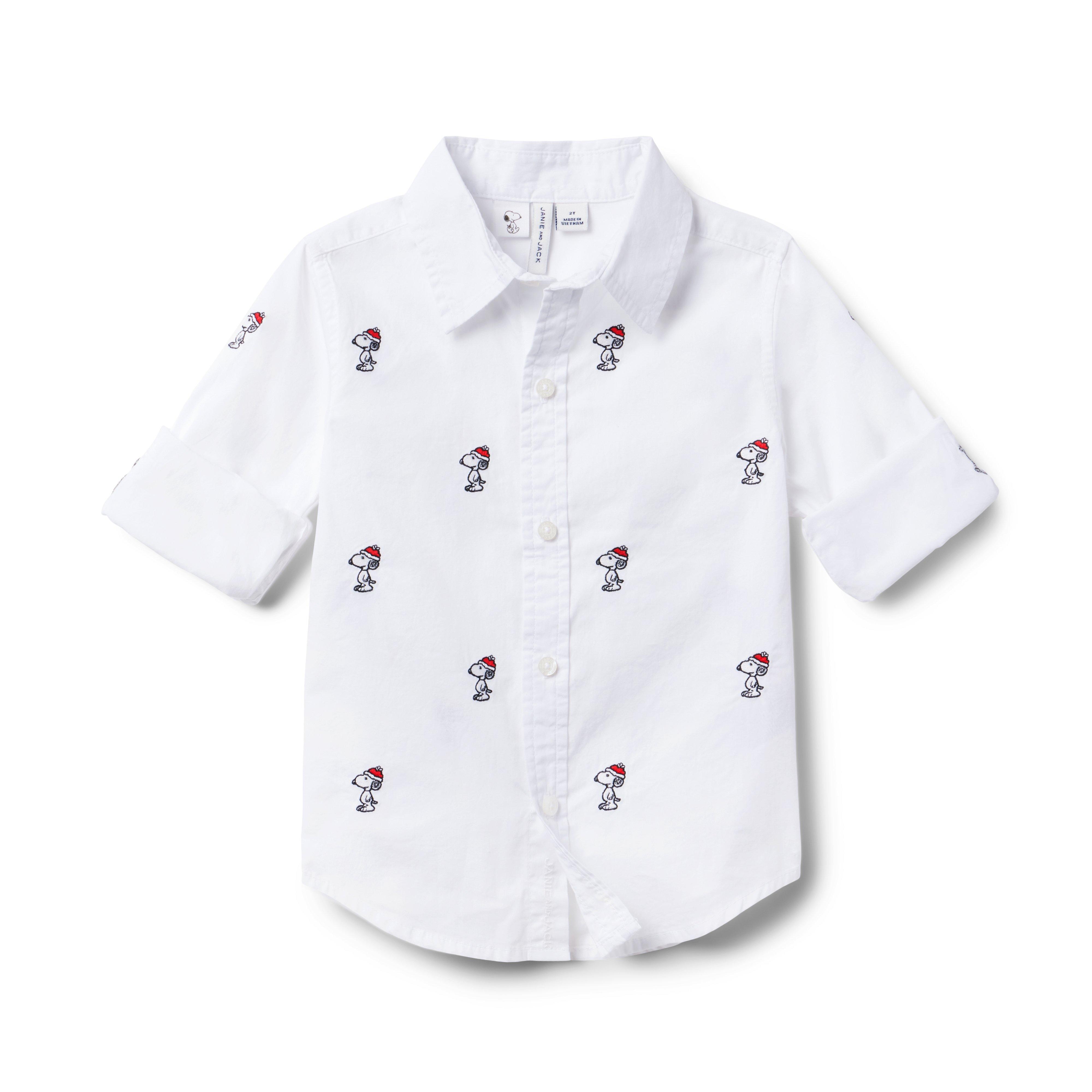 PEANUTS™ Snoopy Santa Poplin Shirt image number 2