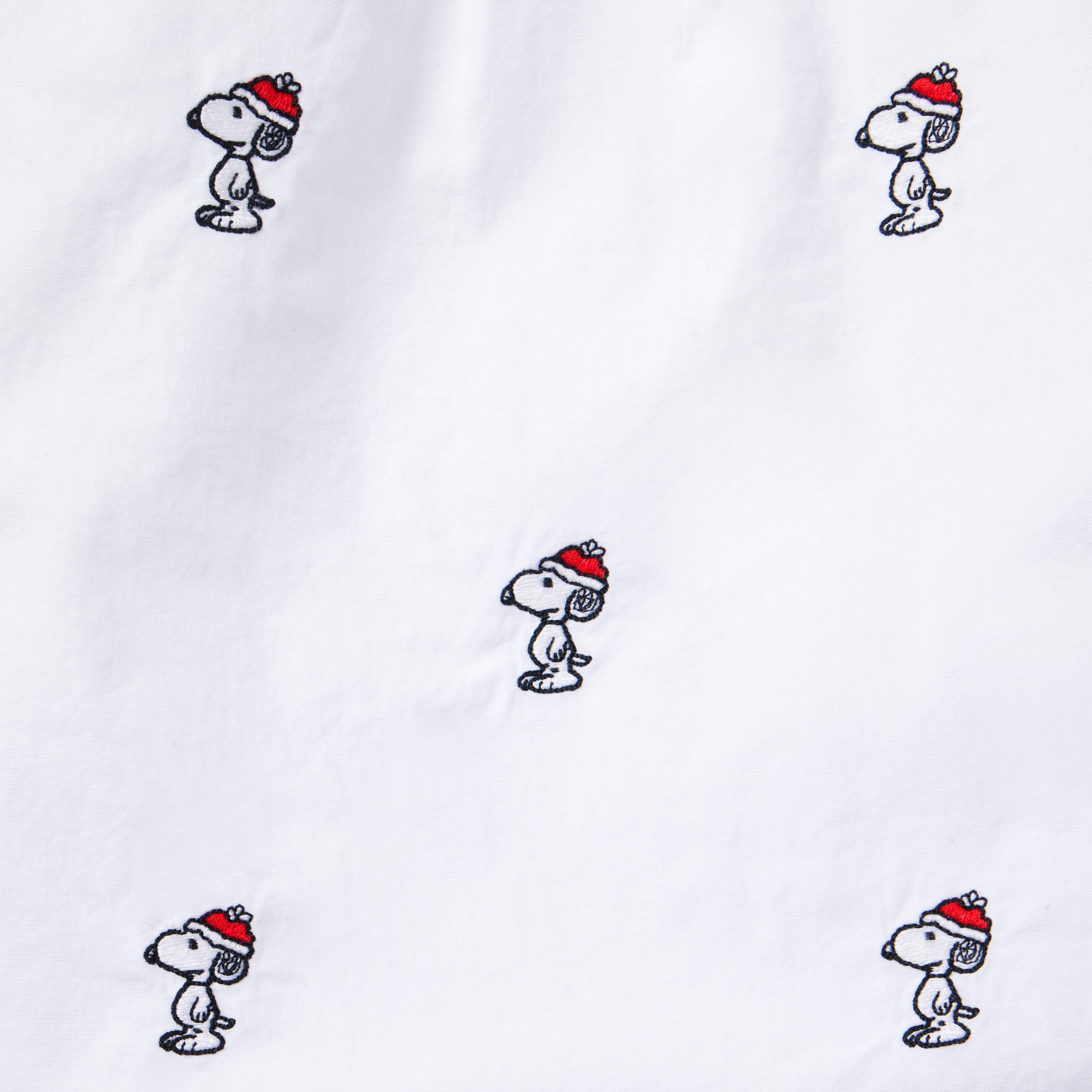 PEANUTS™ Snoopy Santa Poplin Shirt image number 3