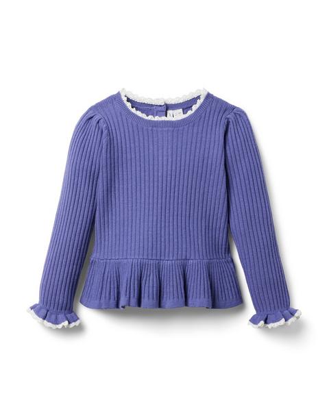 Ribbed Peplum Sweater