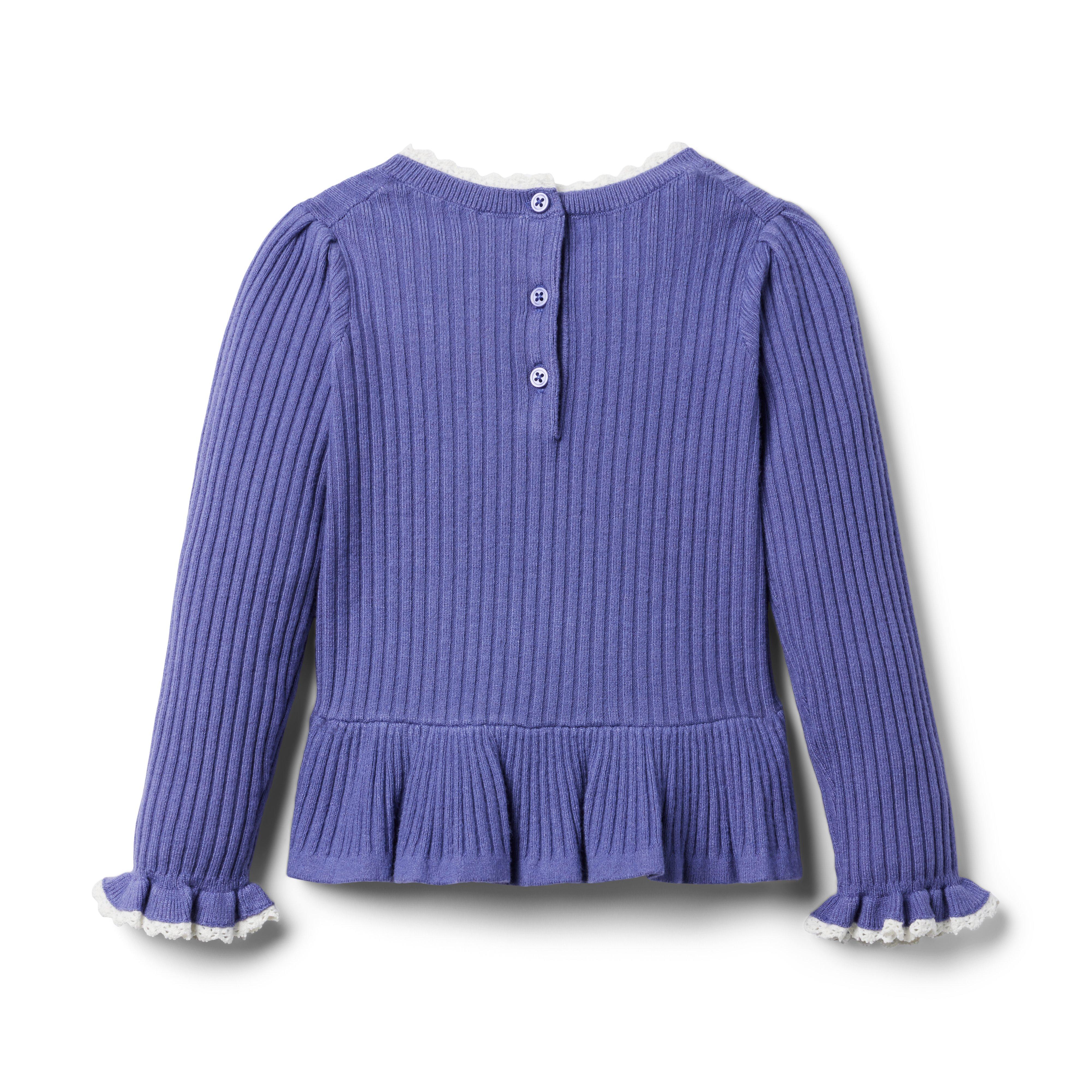 Ribbed Peplum Sweater image number 1
