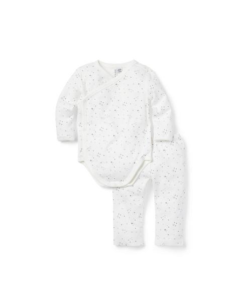 Baby Snowflake Wrap Matching Set