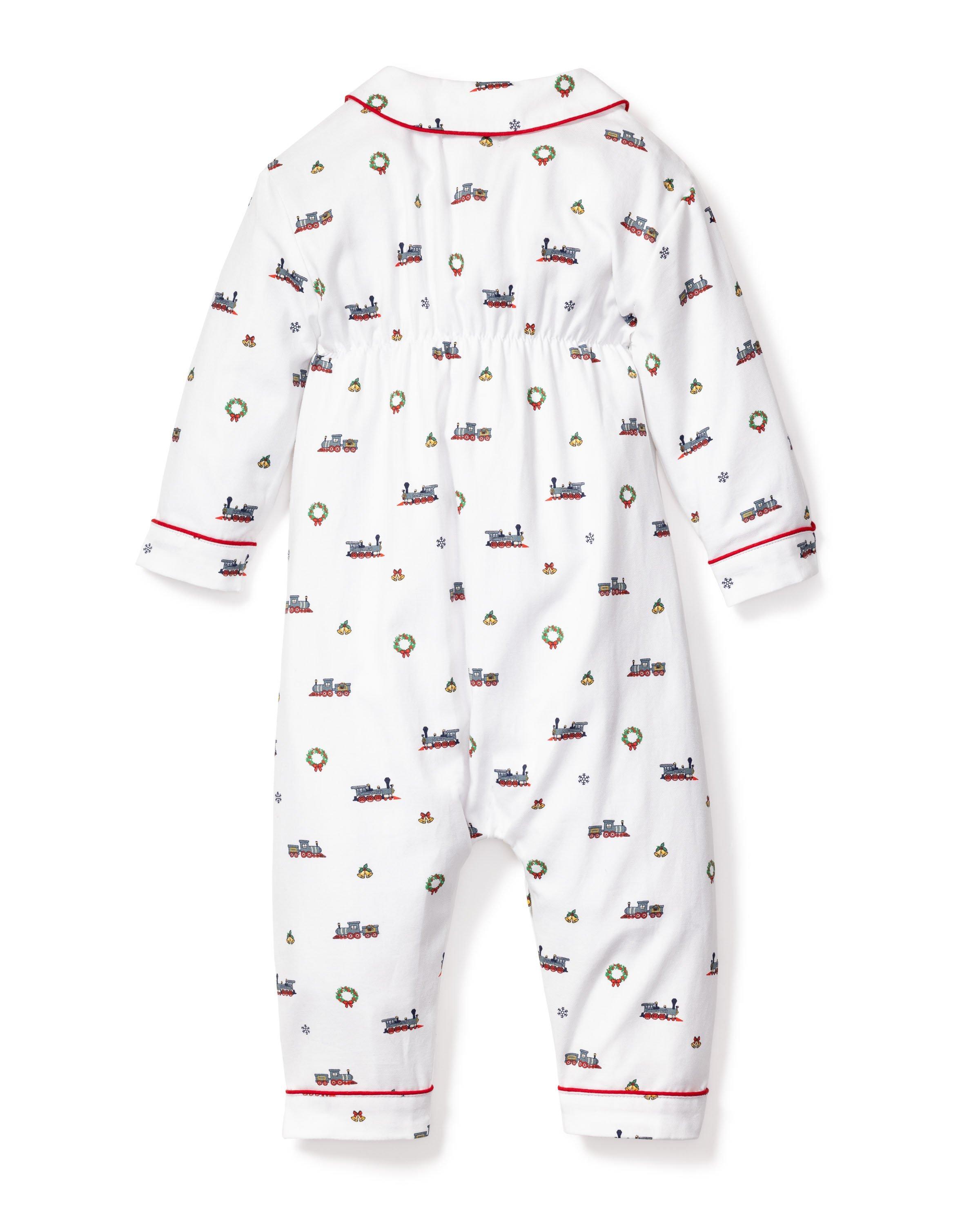 Petite Plume Baby Arctic Express Cambridge Pajama Romper image number 1