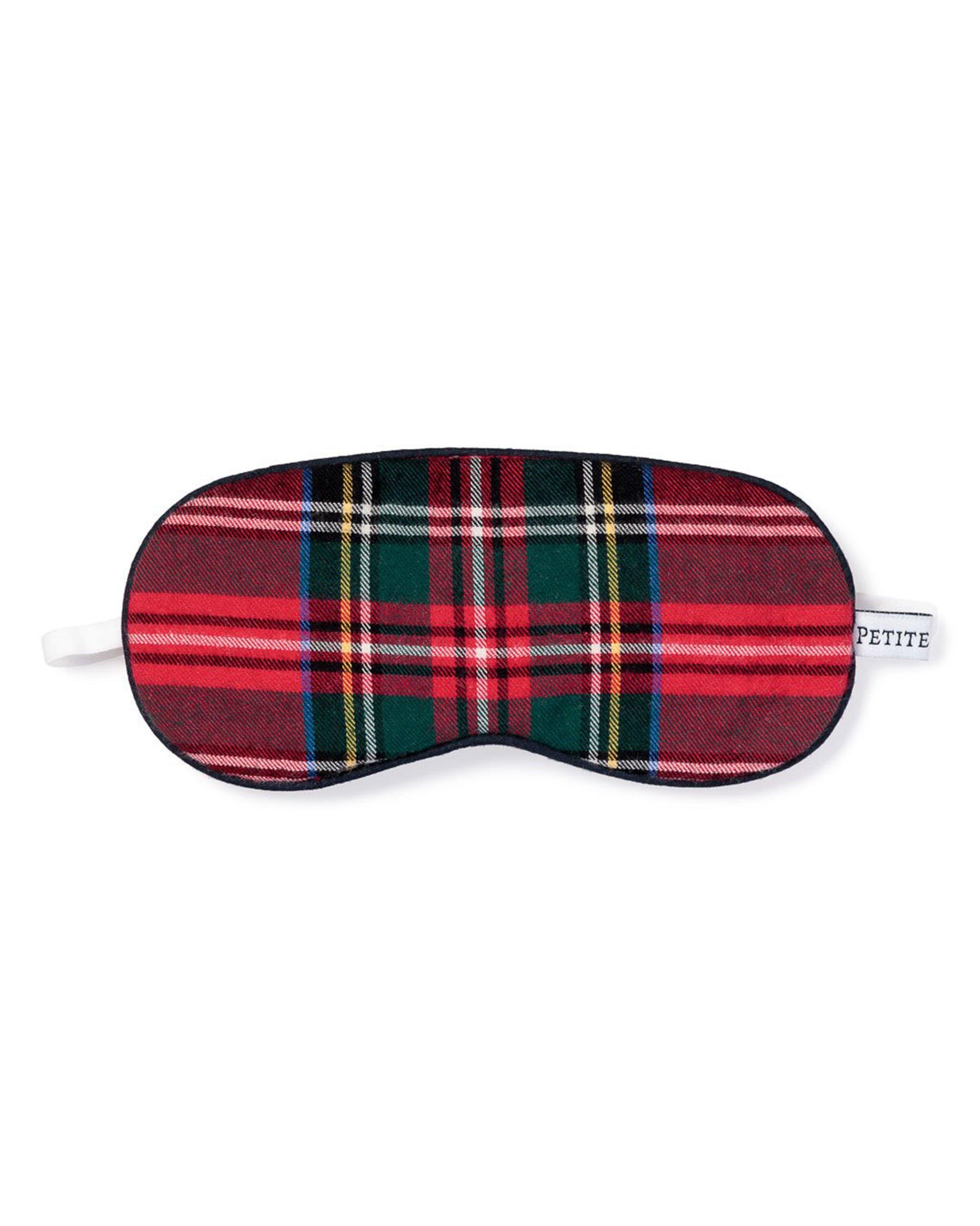 Petite Plume Imperial Tartan Sleep Mask image number 0