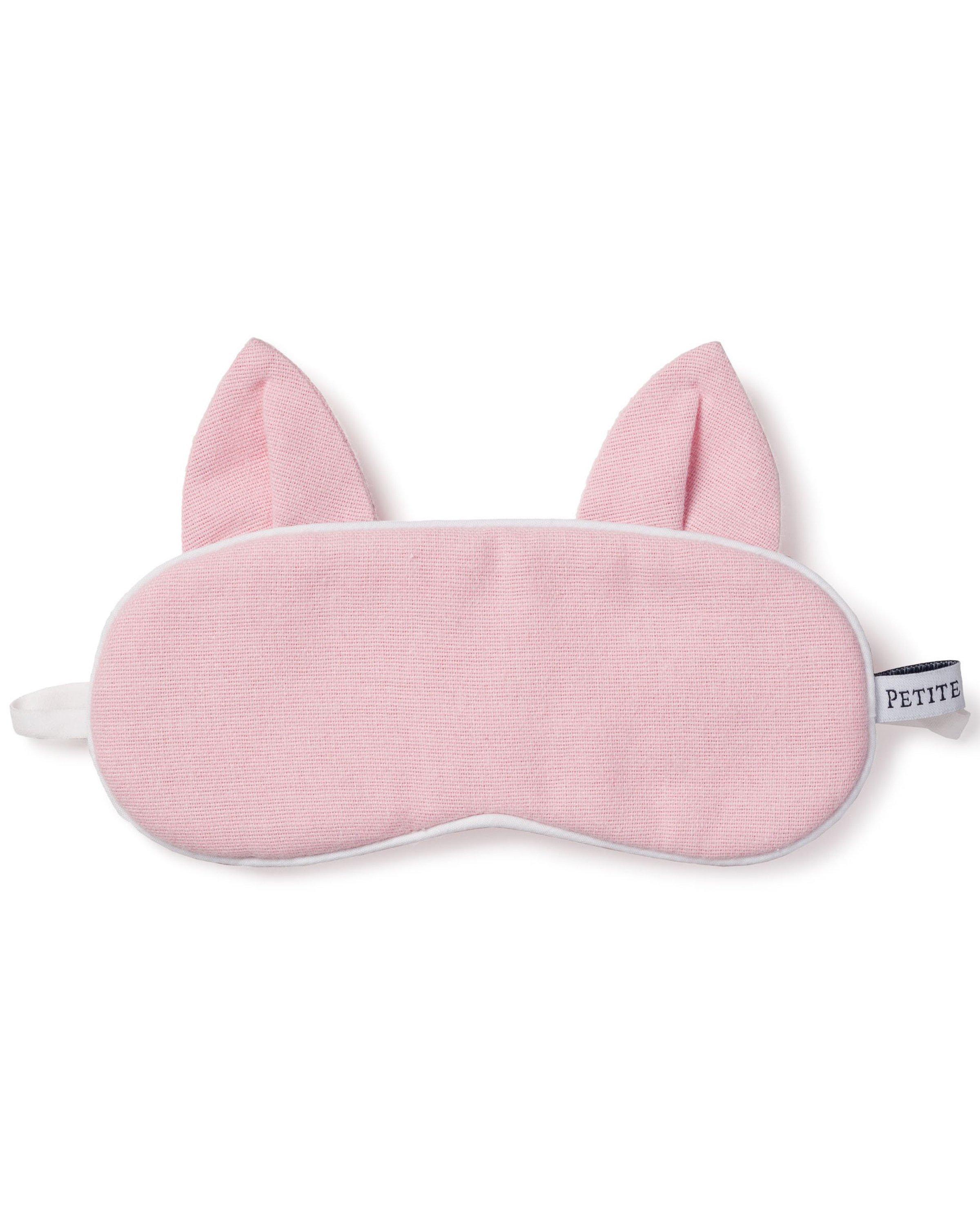 Petite Plume Flannel Kitty Sleep Mask