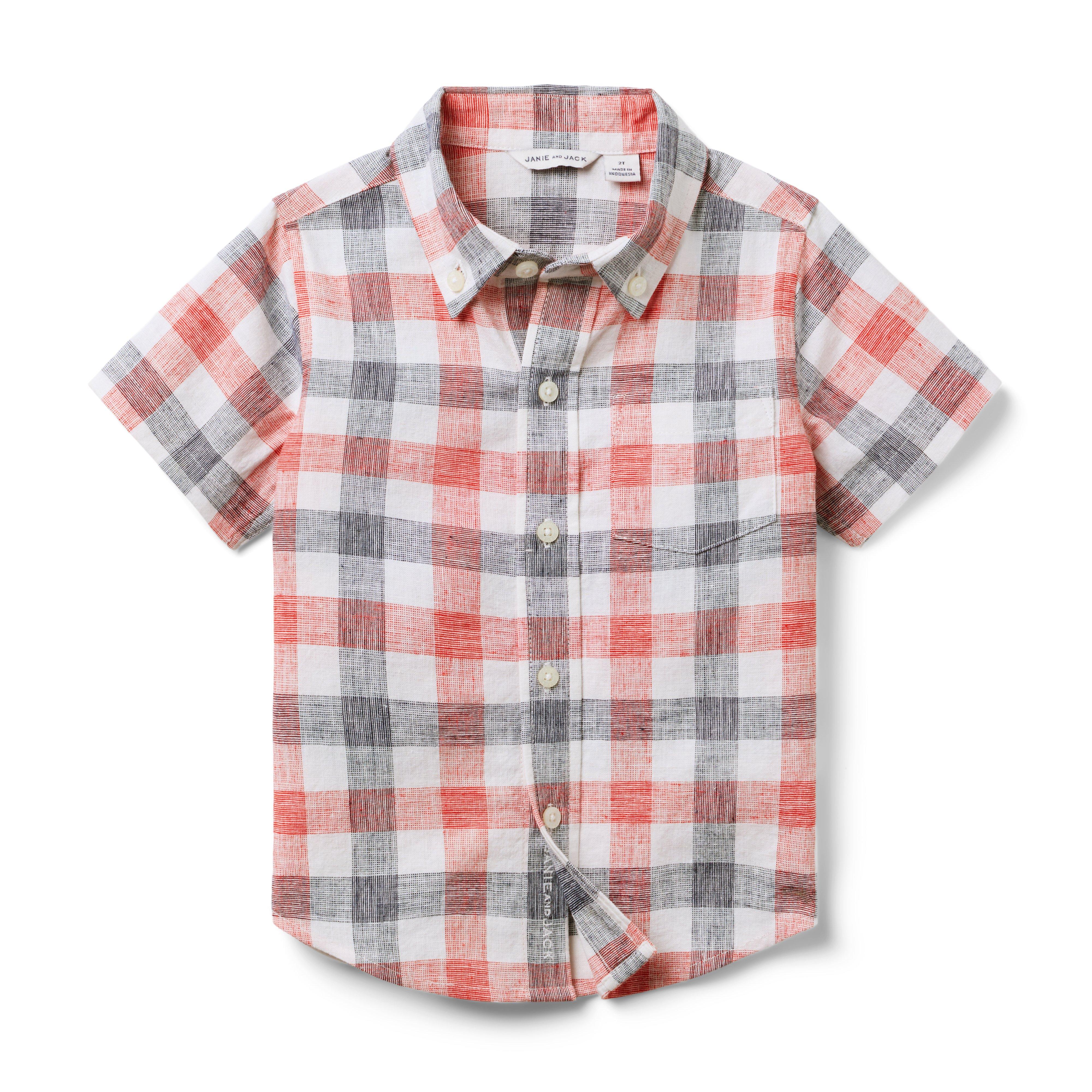 Gingham Linen-Cotton Shirt image number 0