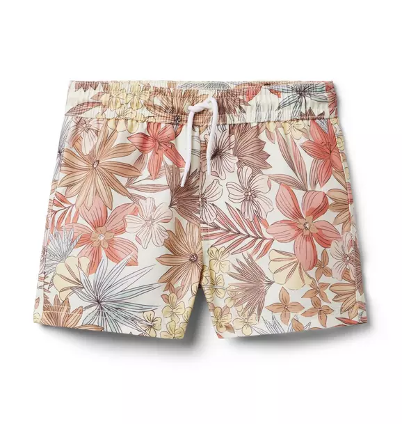 Recycled Floral Swim Trunk image number 0