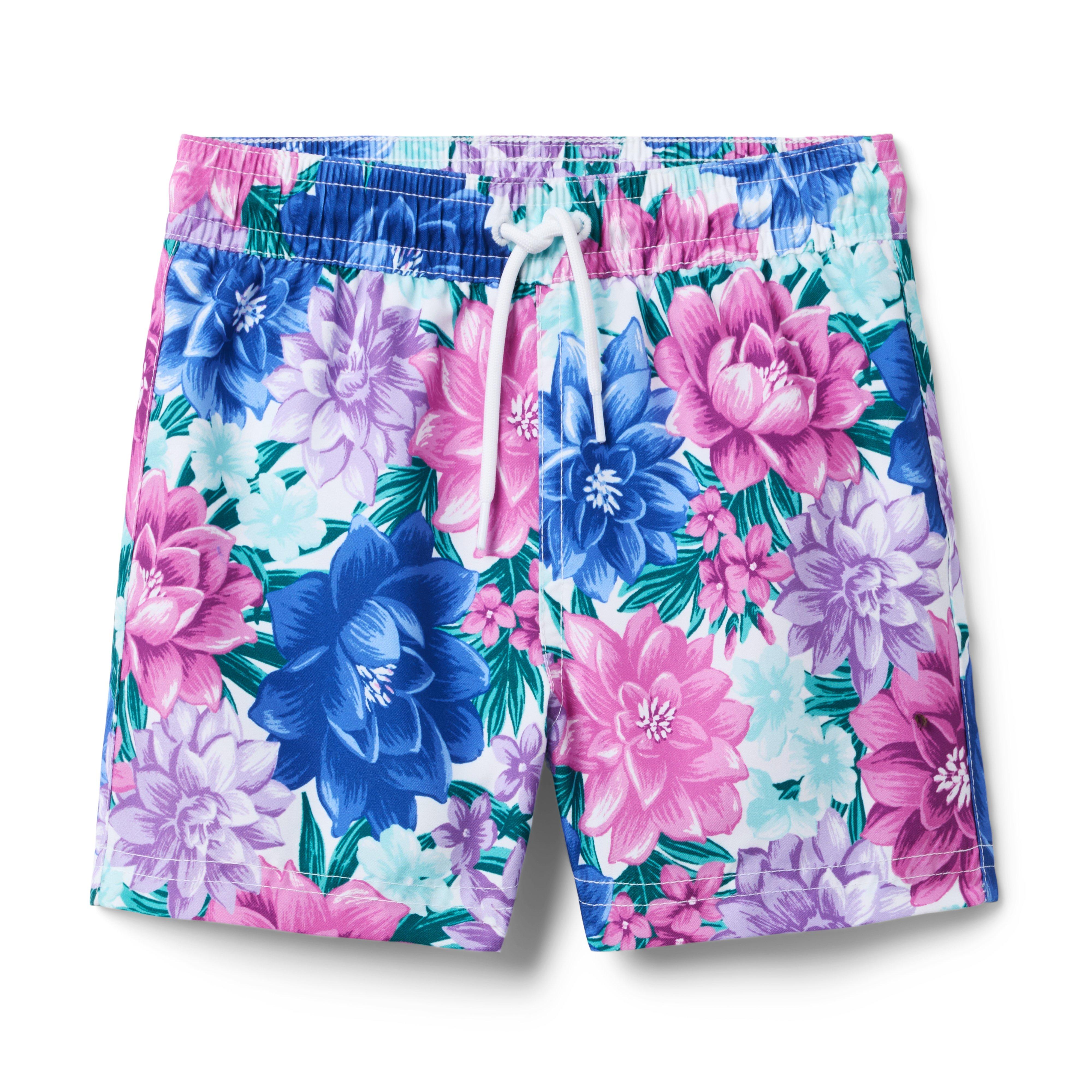 Recycled Floral Swim Trunk image number 0