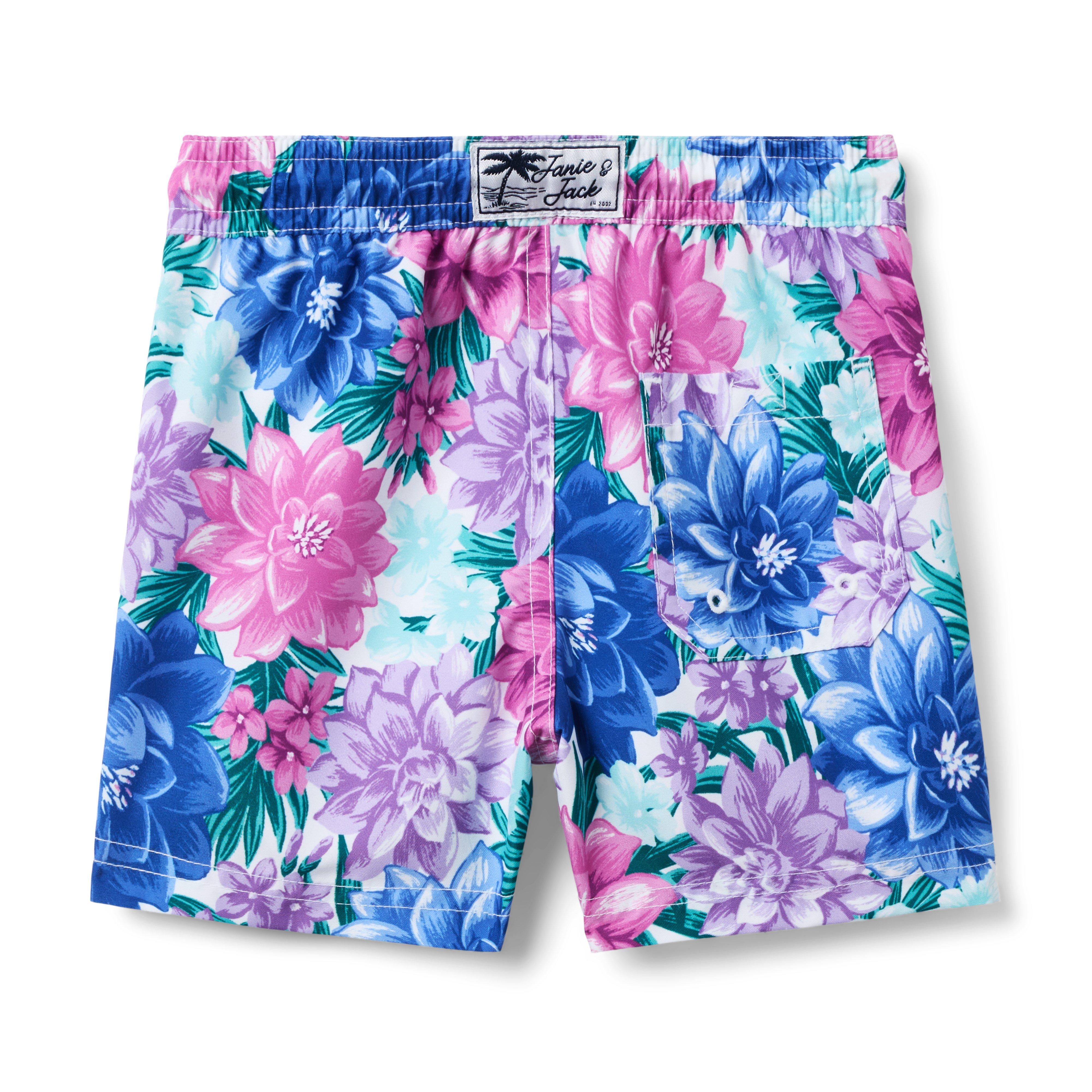 Recycled Floral Swim Trunk image number 1