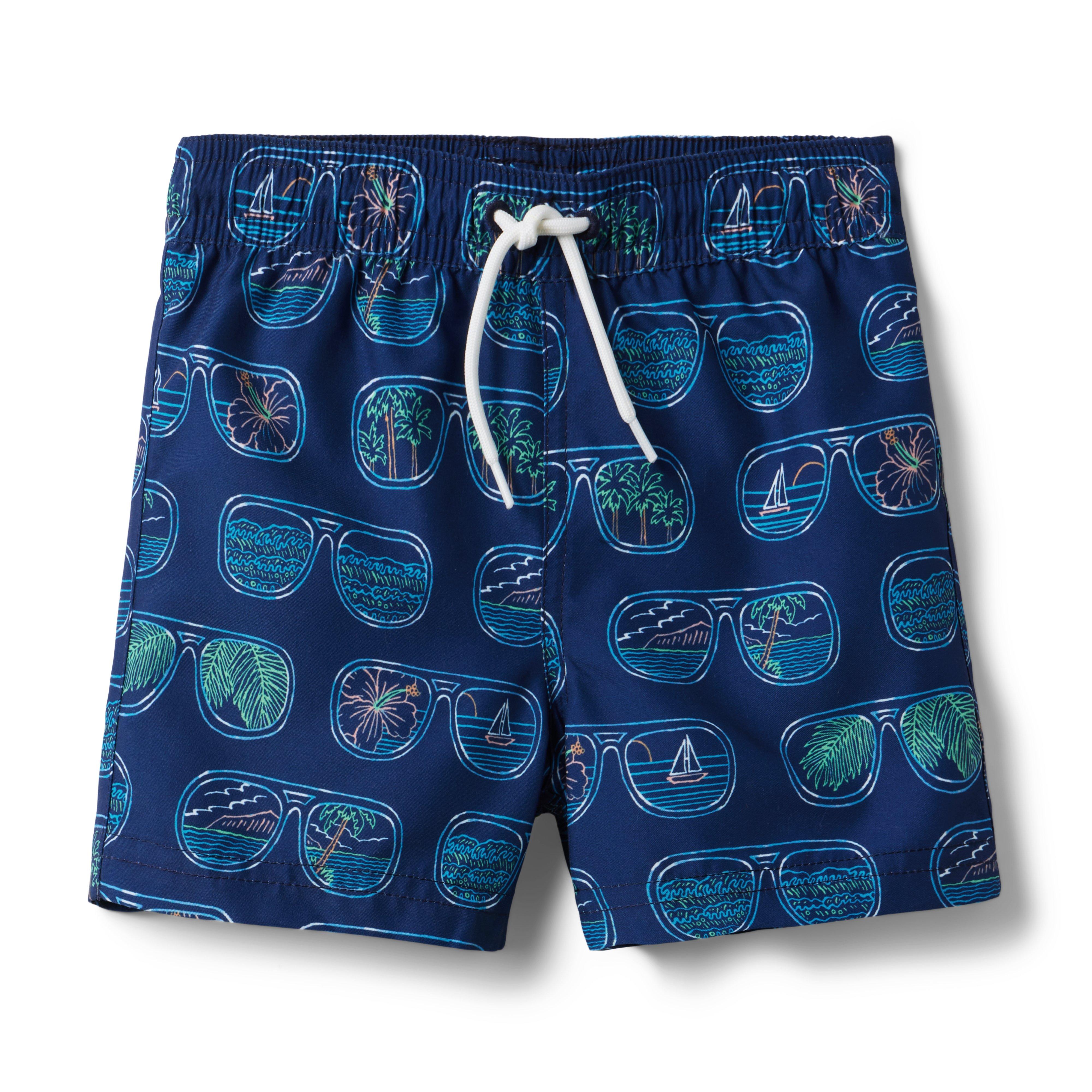 Recycled Scenic Sunnies  Swim Trunk