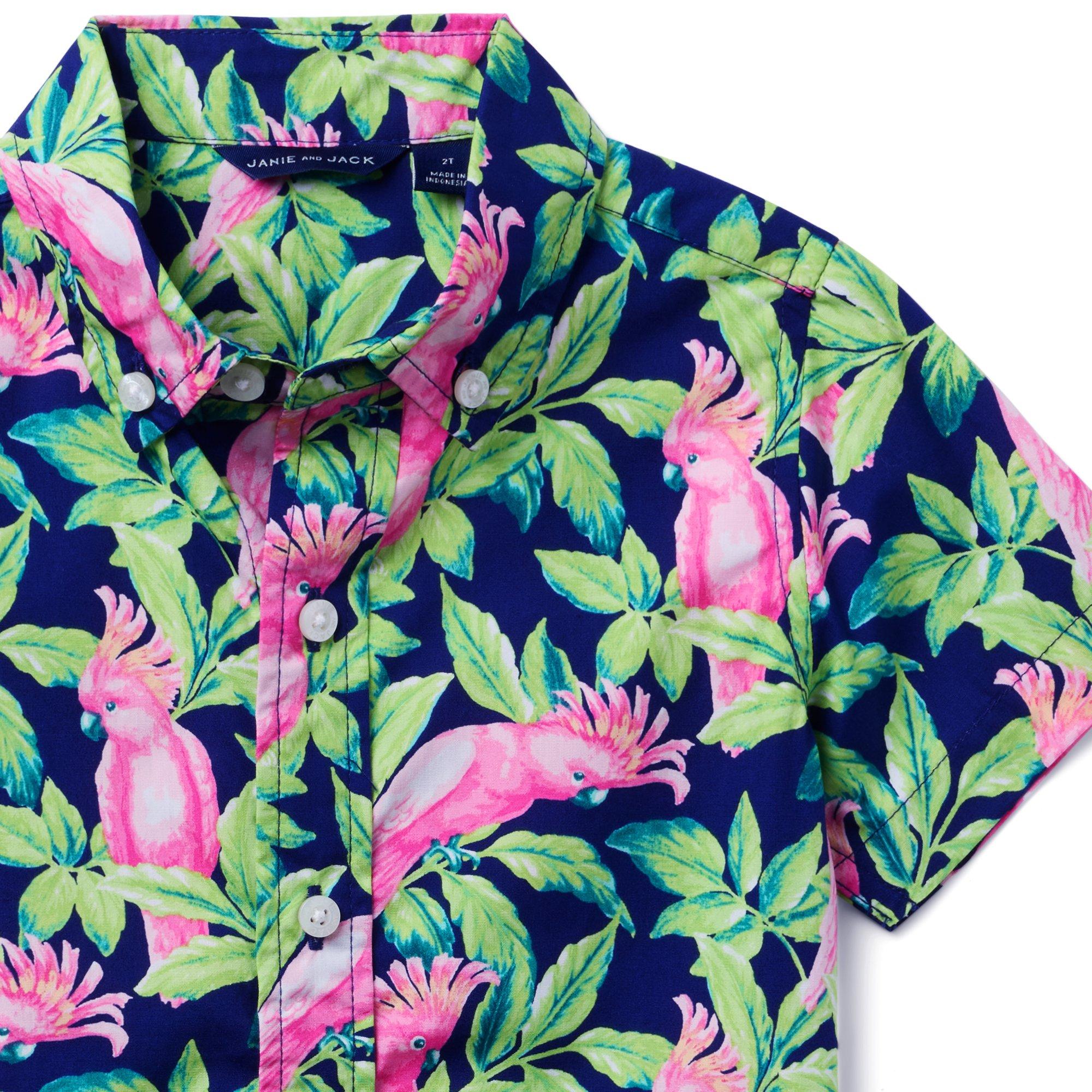 Tropical Bird Poplin Shirt image number 2