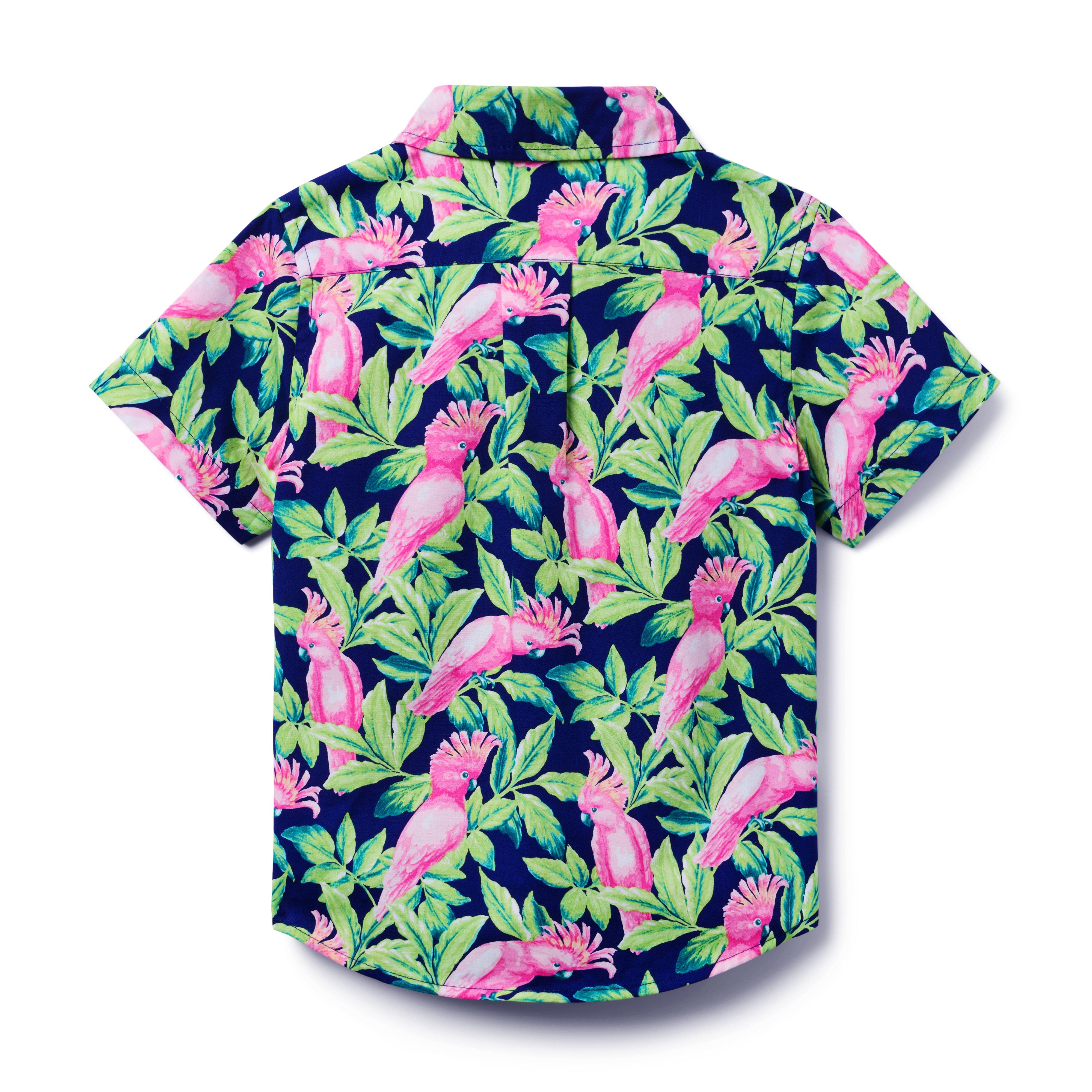 Tropical Bird Poplin Shirt image number 1