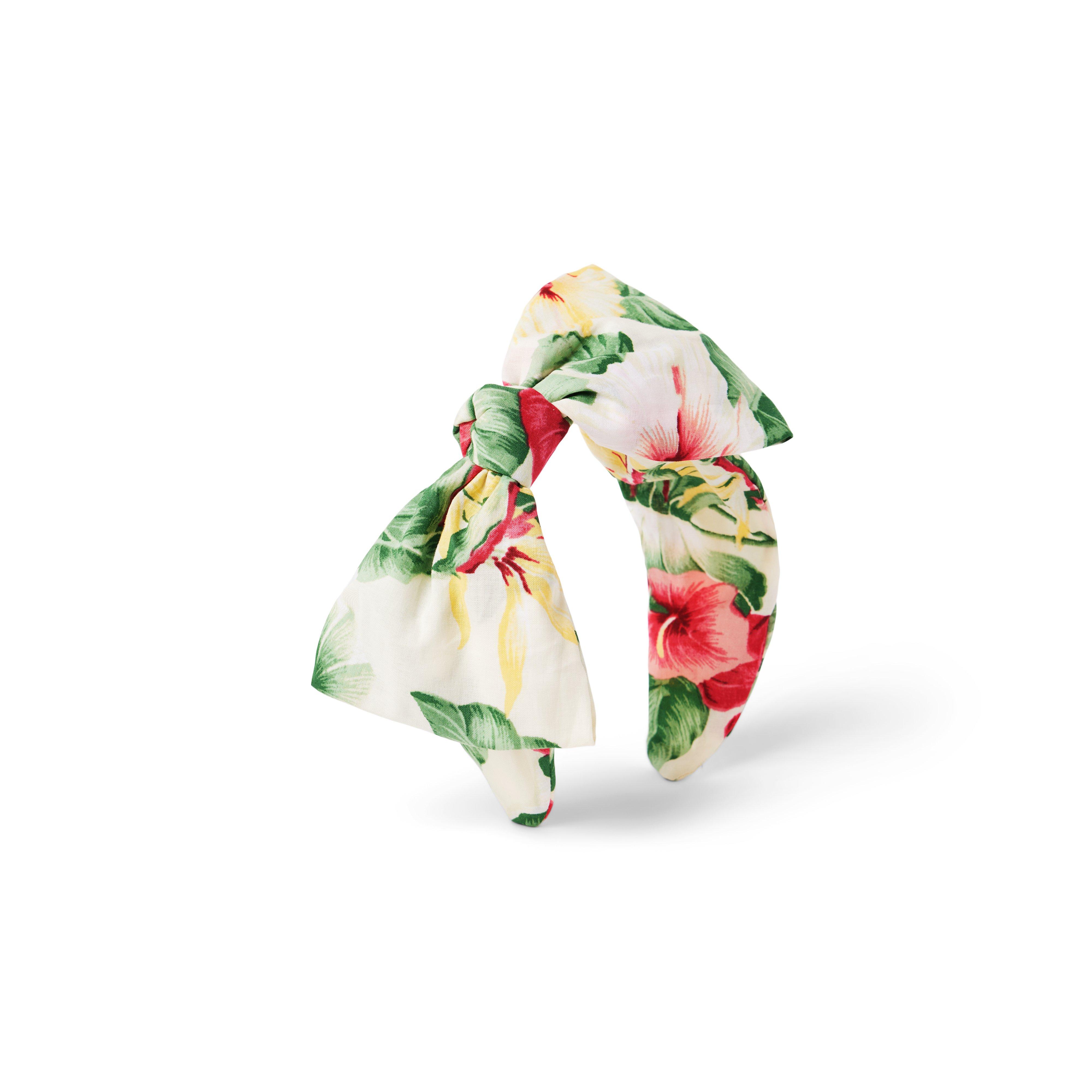 Tropical Floral Bow Headband image number 0