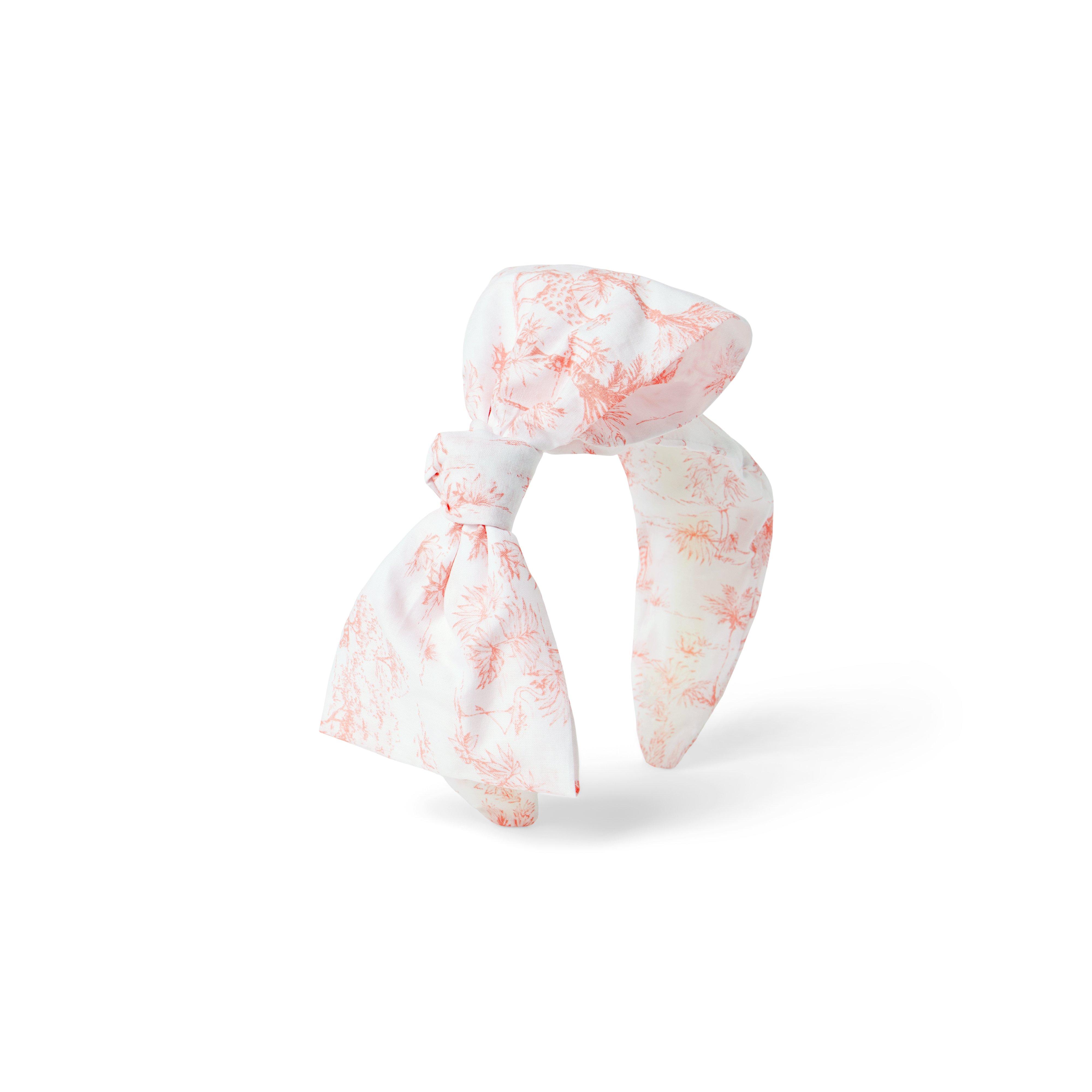 Tropical Toile Bow Headband  image number 0