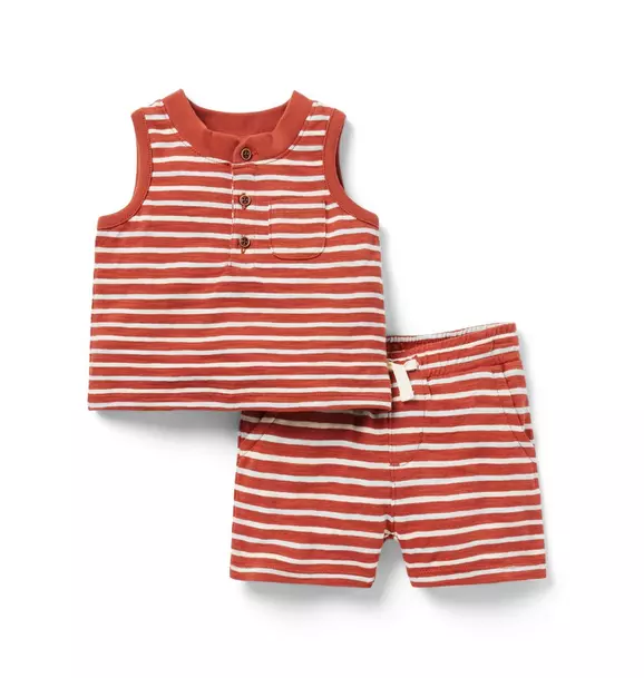 Baby Striped Matching Set image number 0