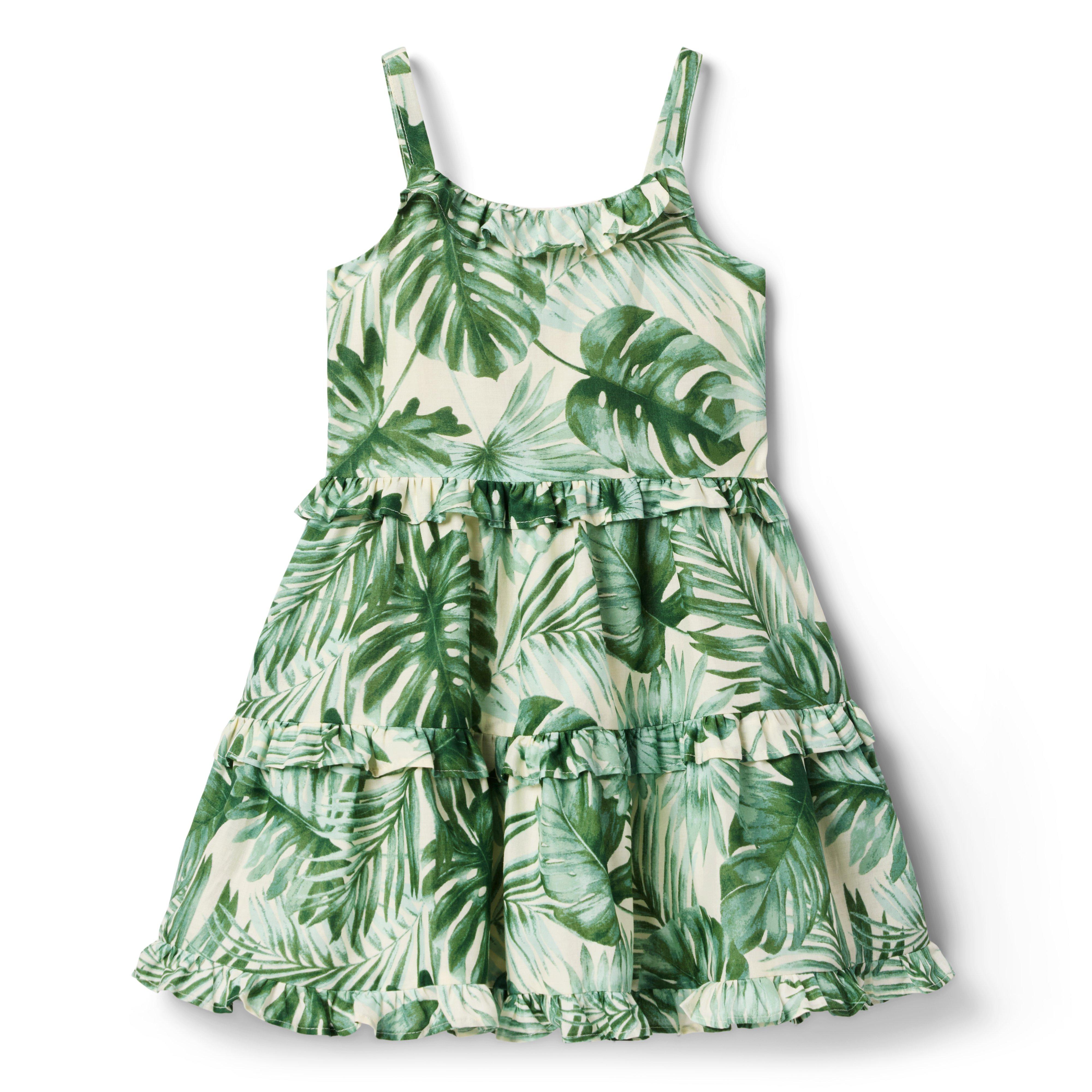 Palm Tiered Sundress image number 0