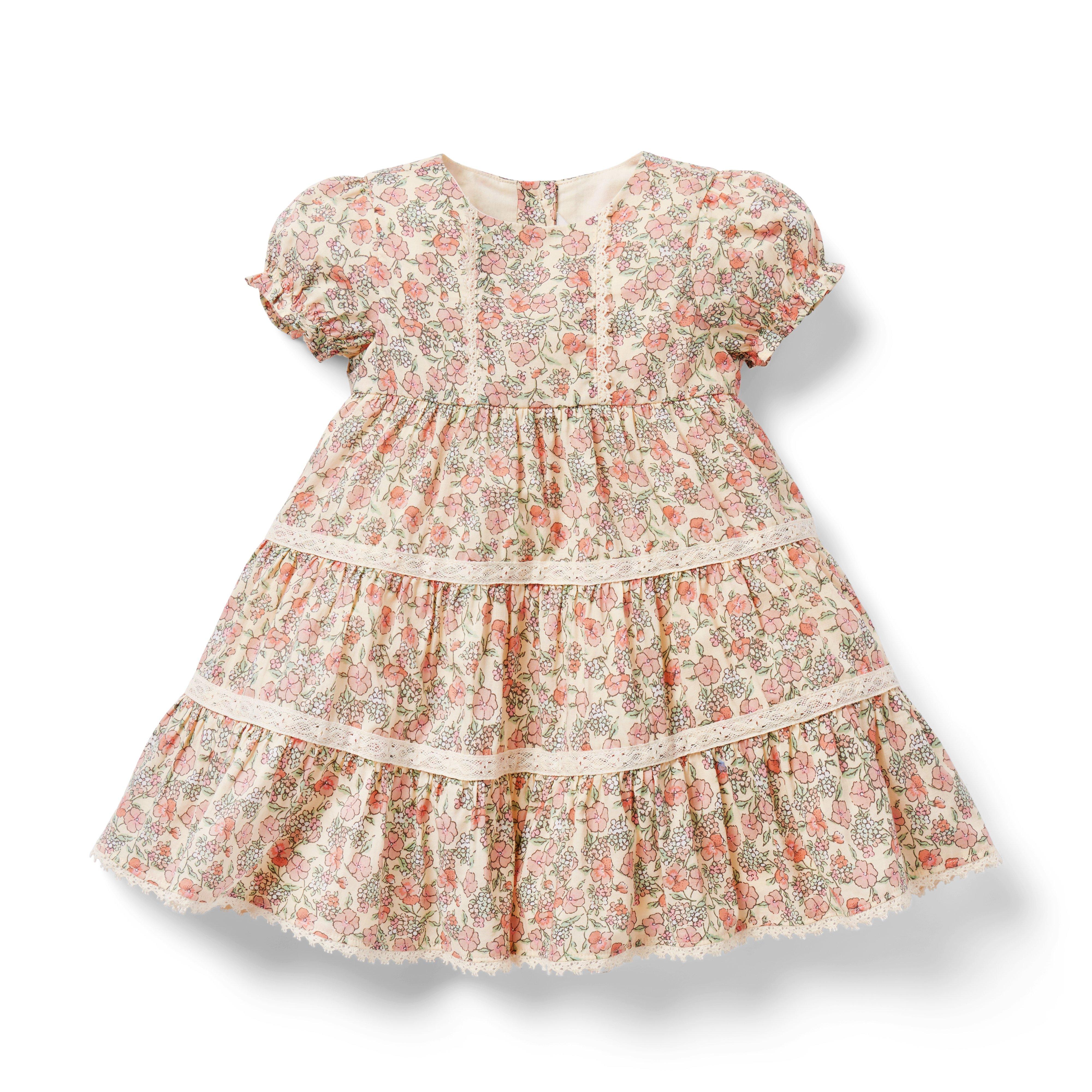 Baby Ditsy Floral Puff Sleeve Dress image number 0