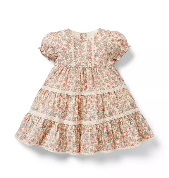 Baby Ditsy Floral Puff Sleeve Dress image number 0