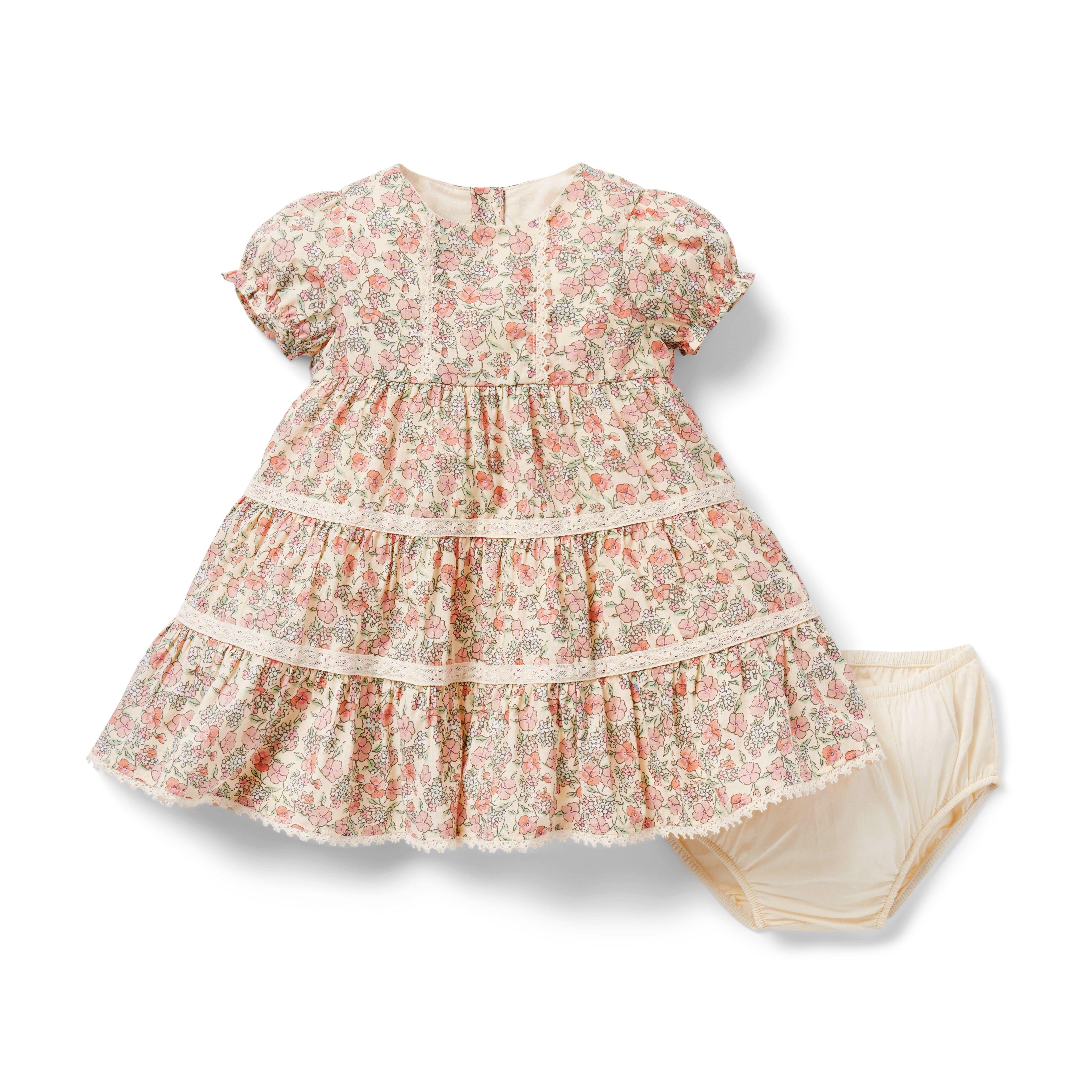 Baby Ditsy Floral Puff Sleeve Dress image number 2