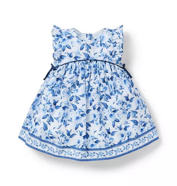 Baby Floral Flutter Sleeve Dress image number 0