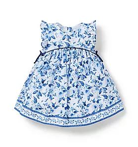 Baby Floral Flutter Sleeve Dress