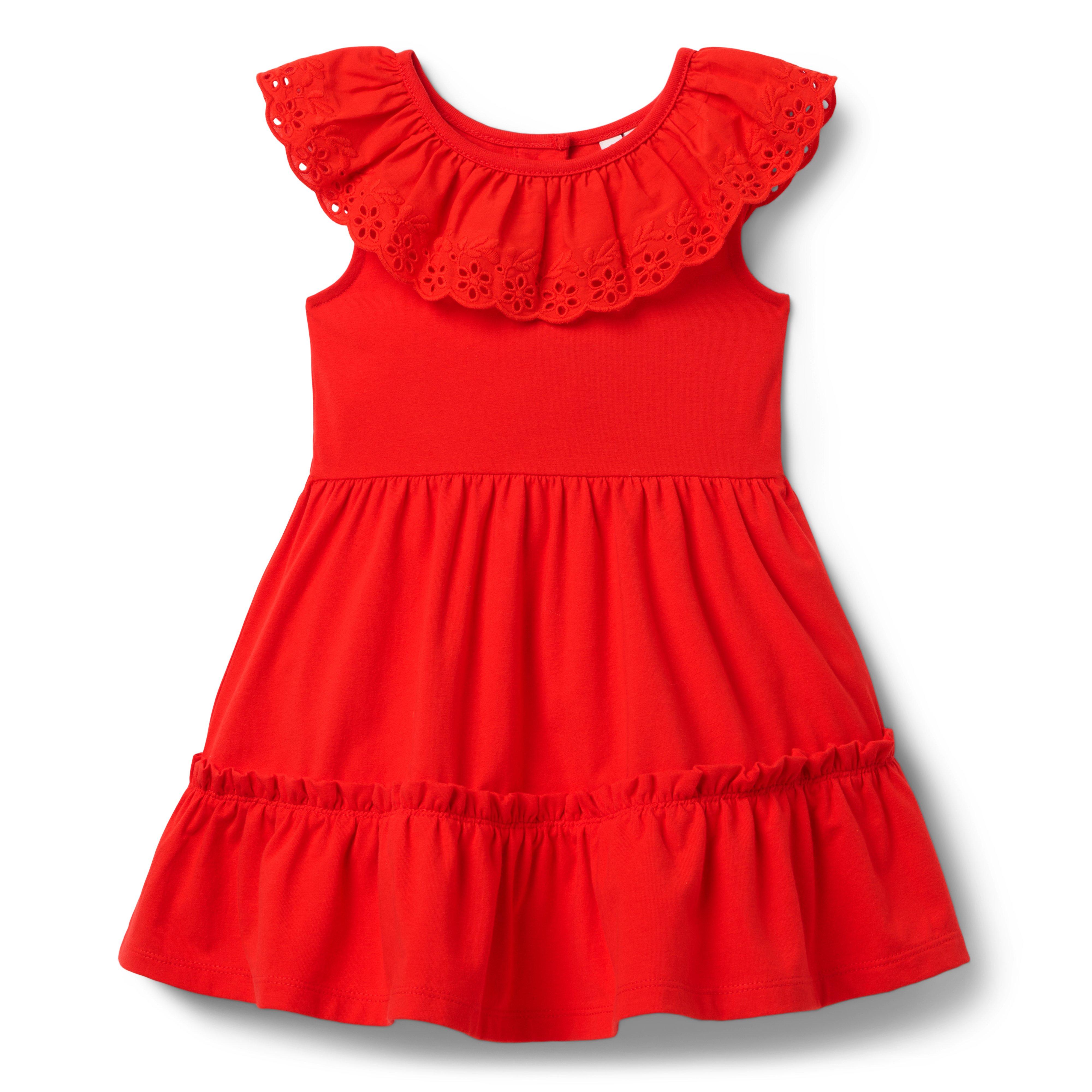 Eyelet Ruffle Dress