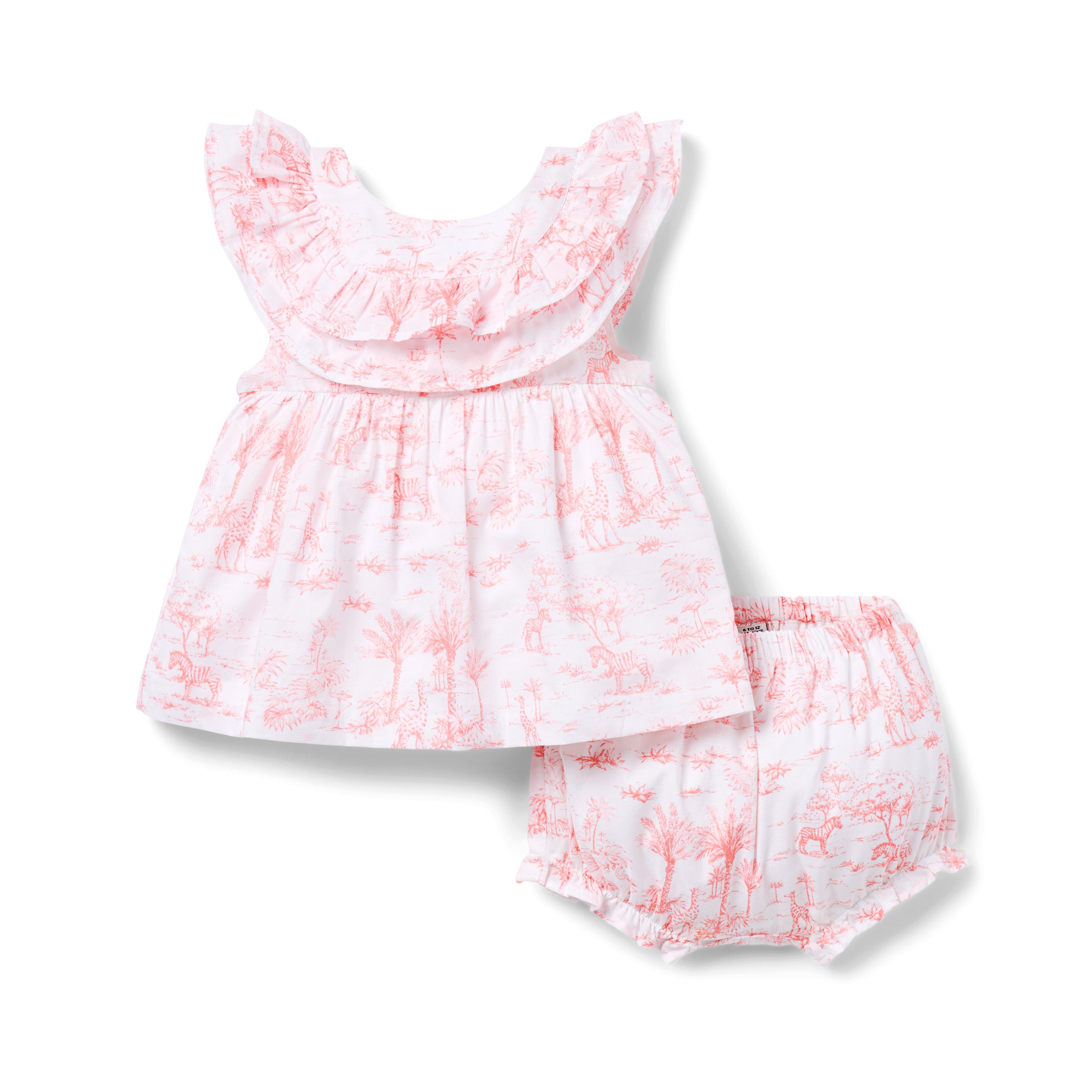Baby Tropical Toile Matching Set 